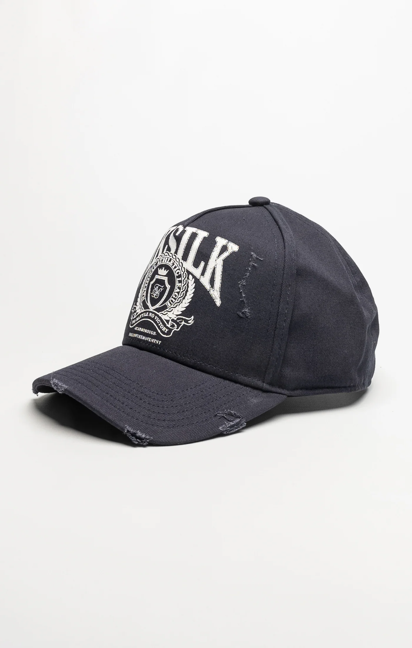 Navy Retro Distressed Trucker Cap - Image 3