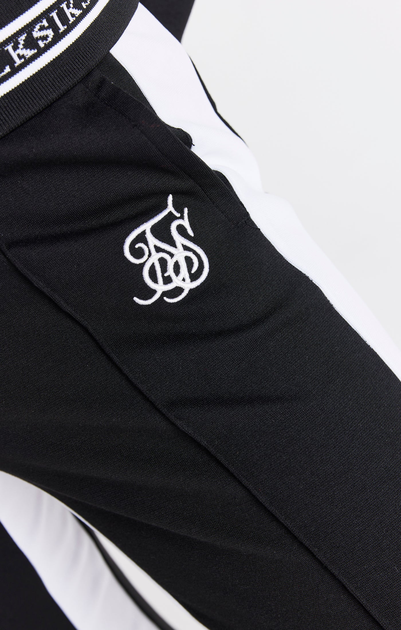 SikSilk Retro Element Track Pants - Black - Image 3