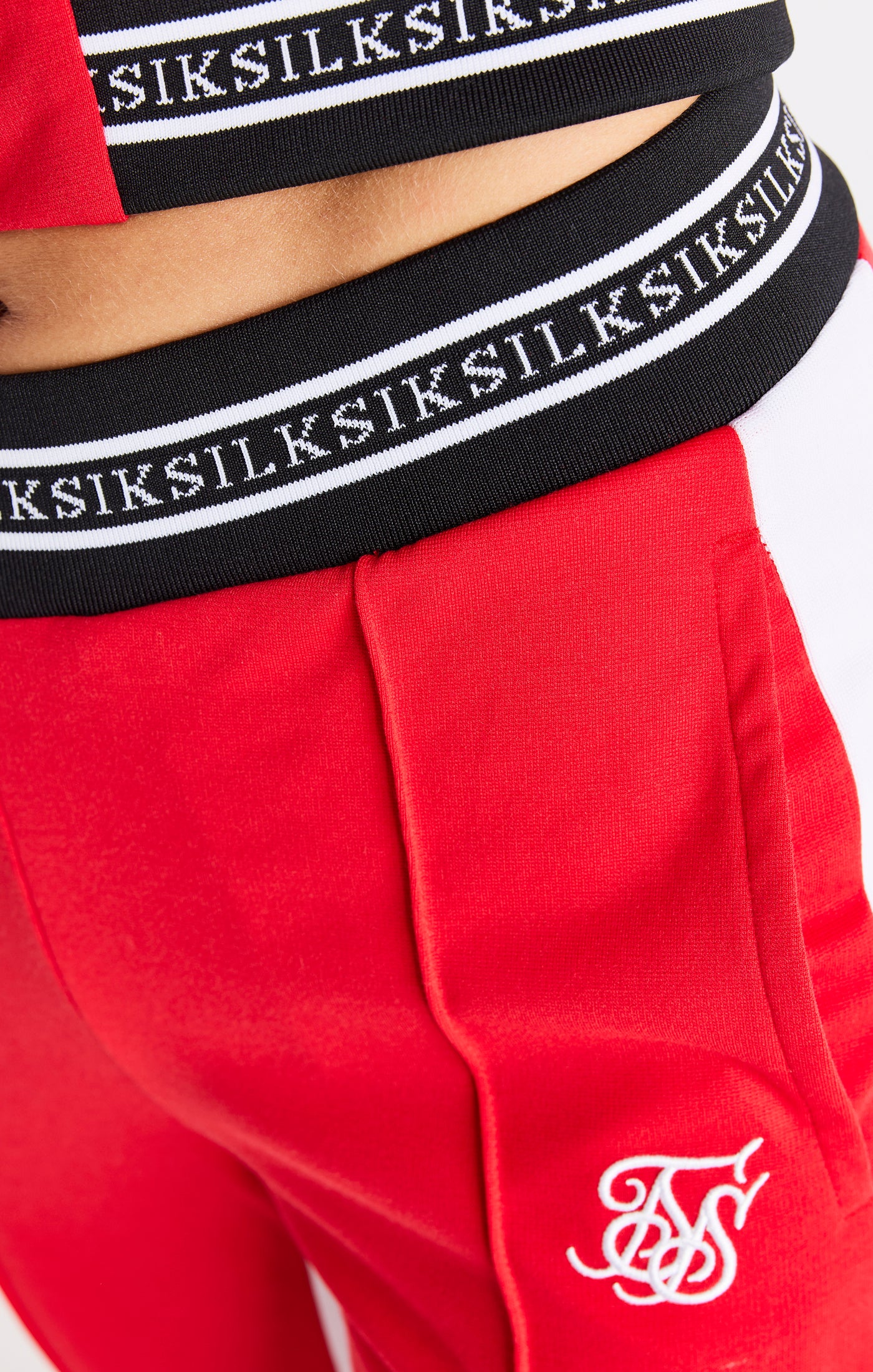 SikSilk Retro Element Track Pants - Red - Image 5
