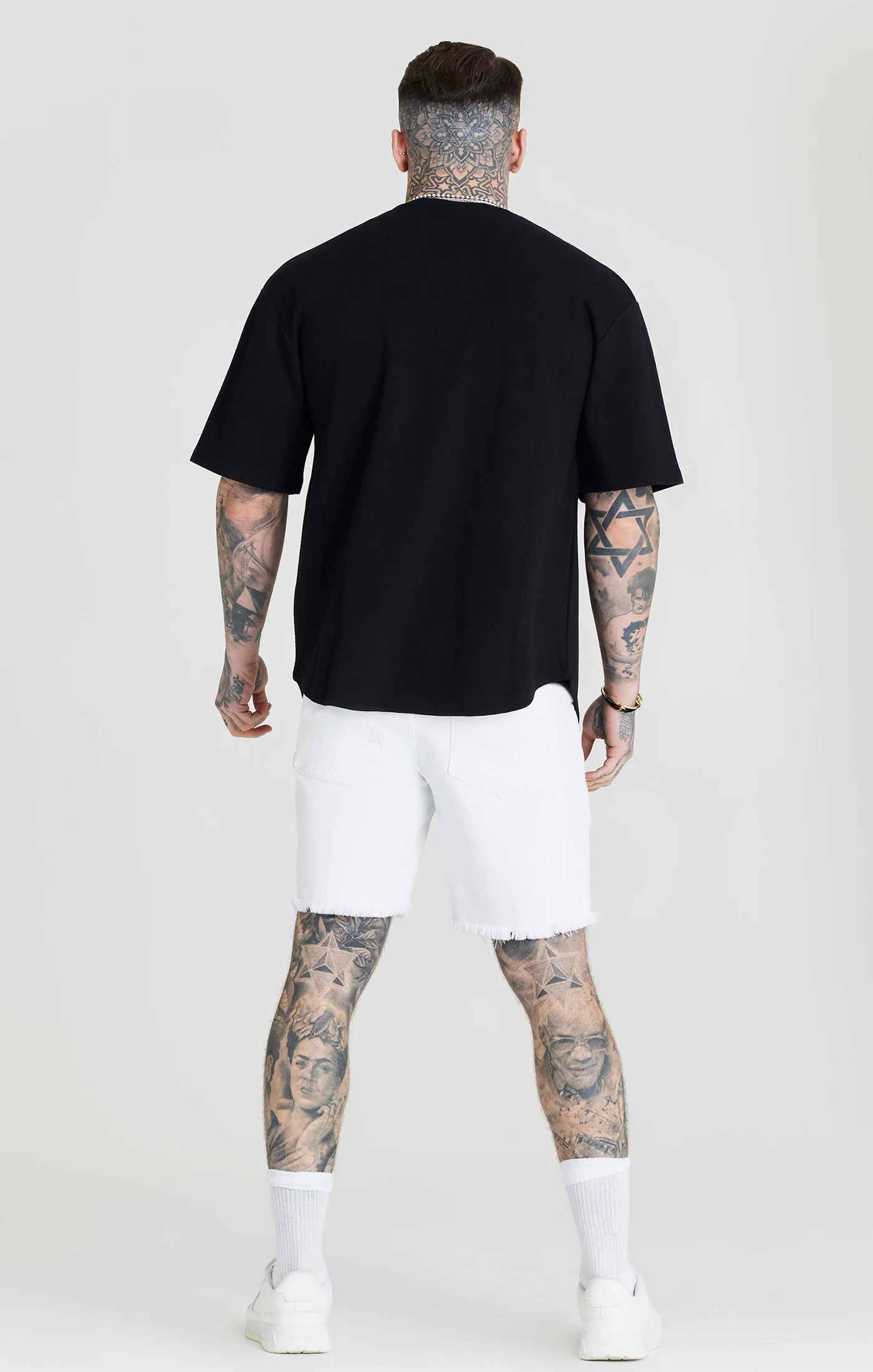 Black Applique Logo Baseball Jersey - Image 5
