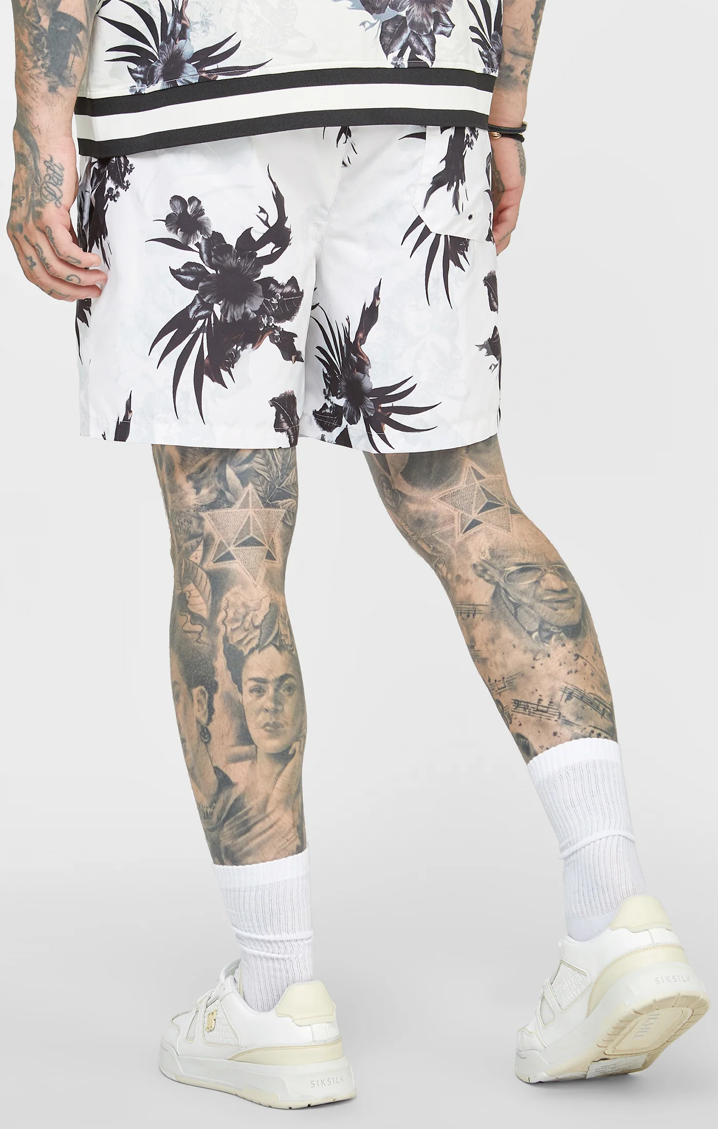 Ecru Floral Swim Short - Image 4