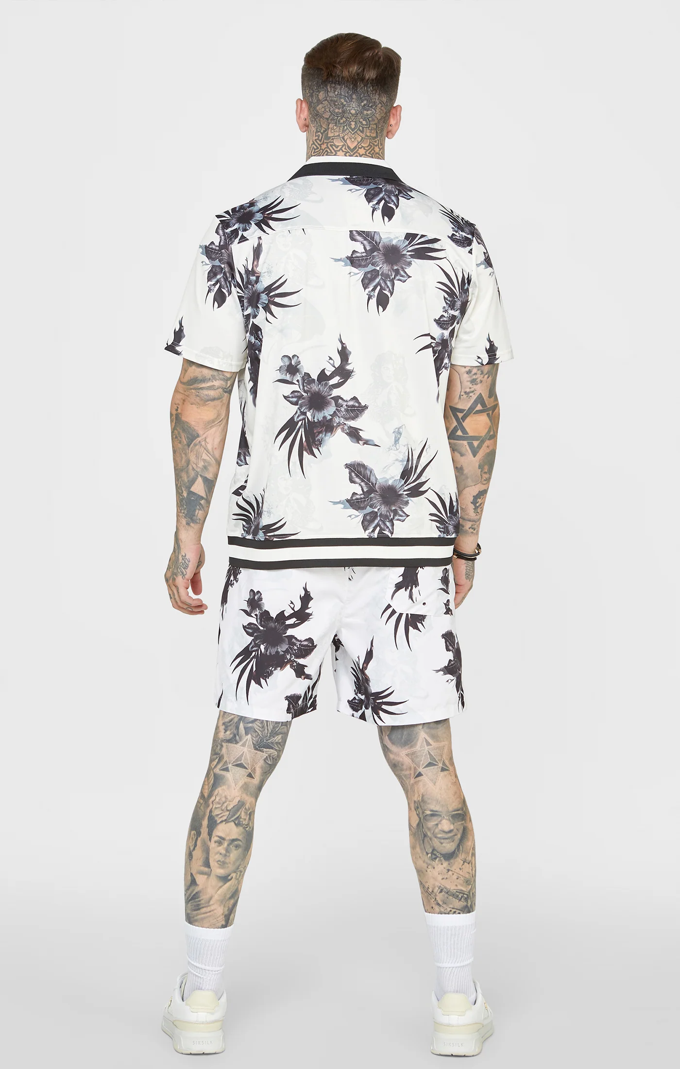 Ecru Floral Swim Short - Image 5