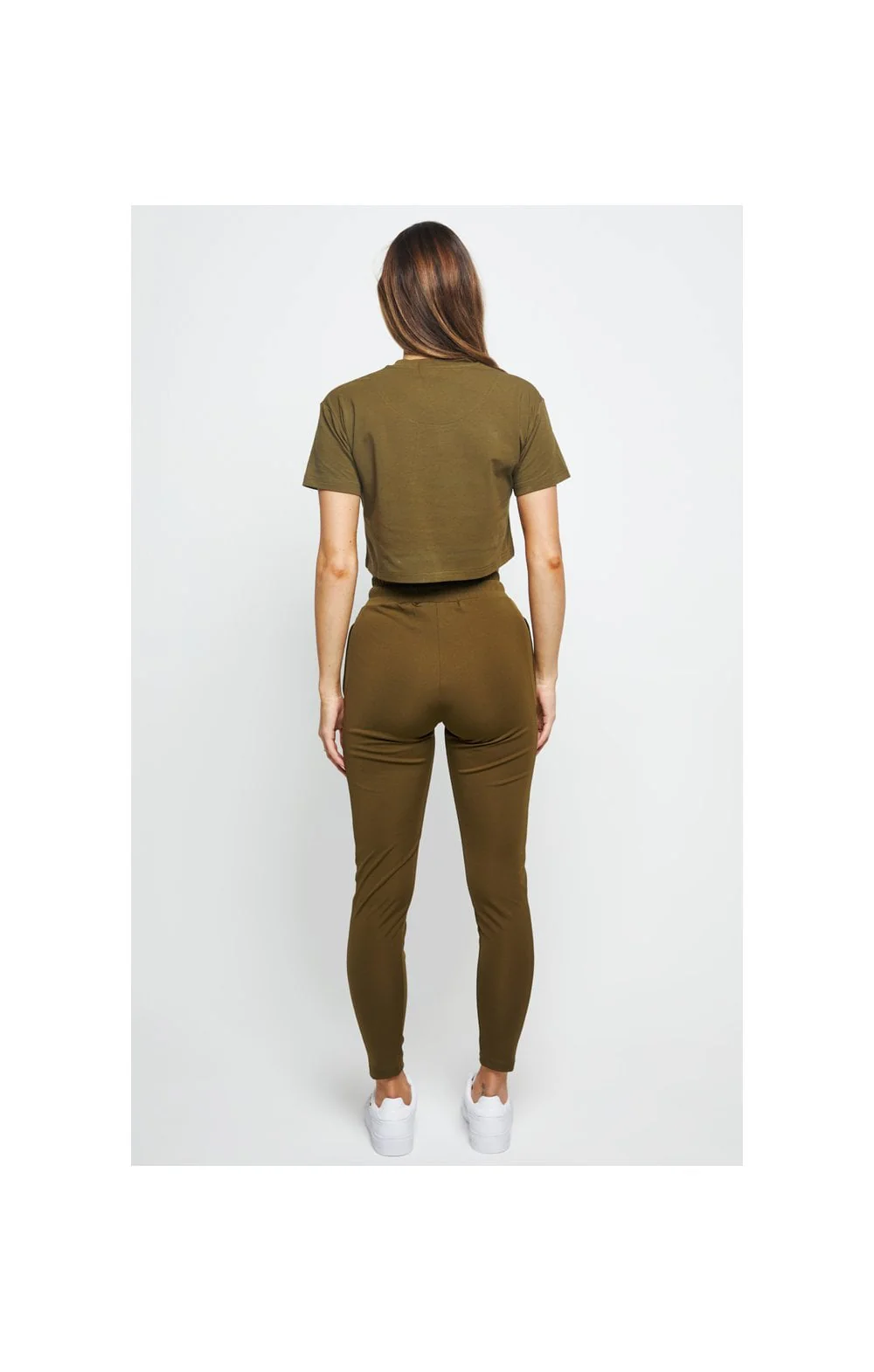 SikSilk Retro Fit Box Tee - Khaki - Image 5