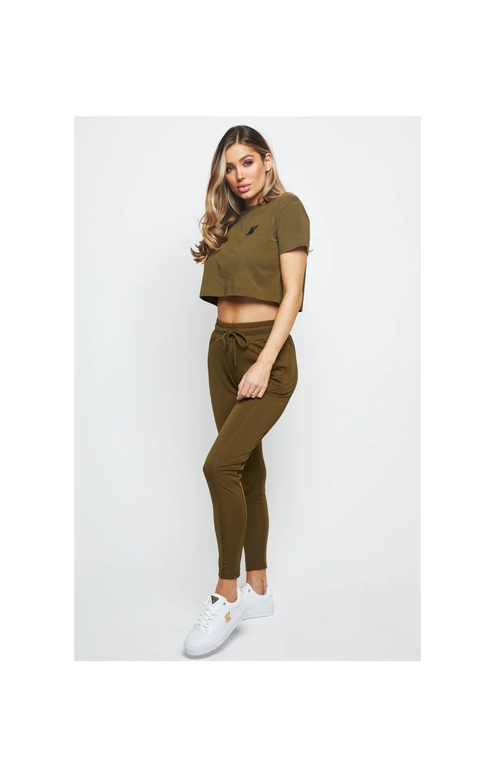 SikSilk Retro Fit Box Tee - Khaki - Image 8