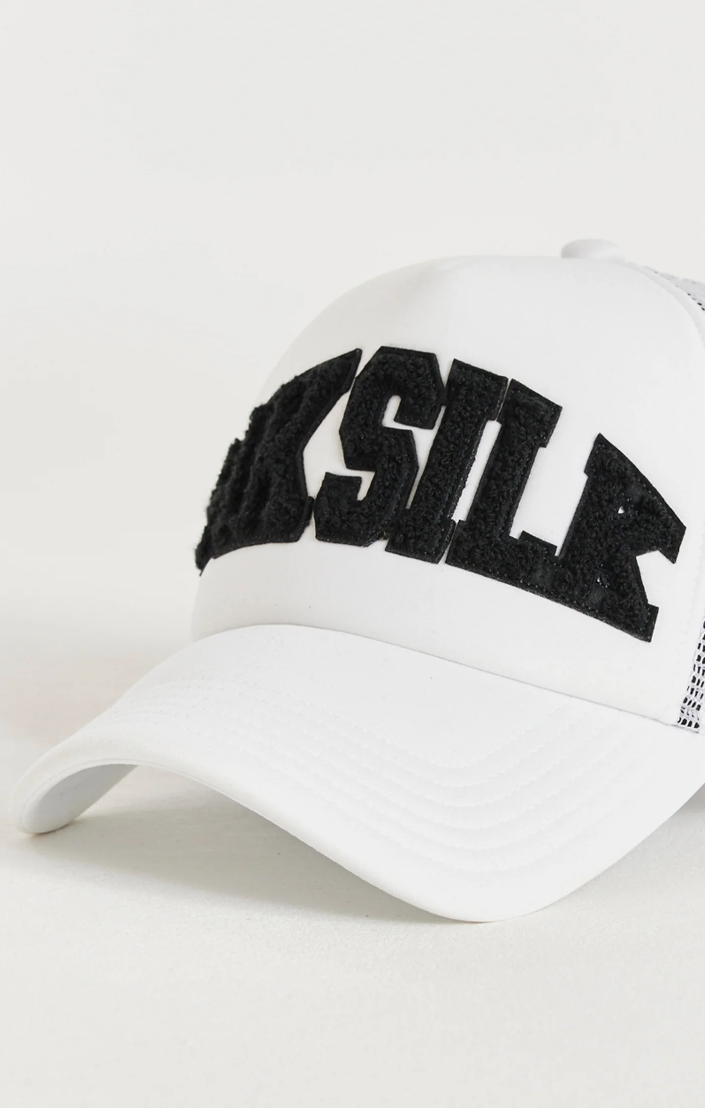 SikSilk Retro Foam Mesh Trucker - White - Image 2