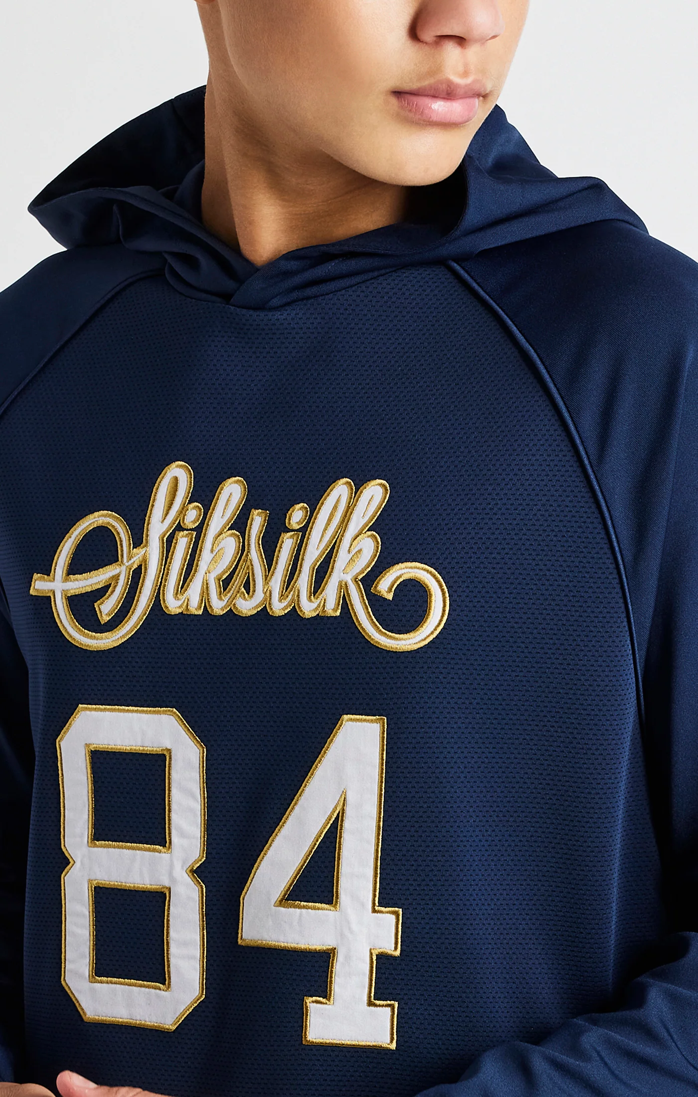 Boys Navy Retro Hoodie - Image 2