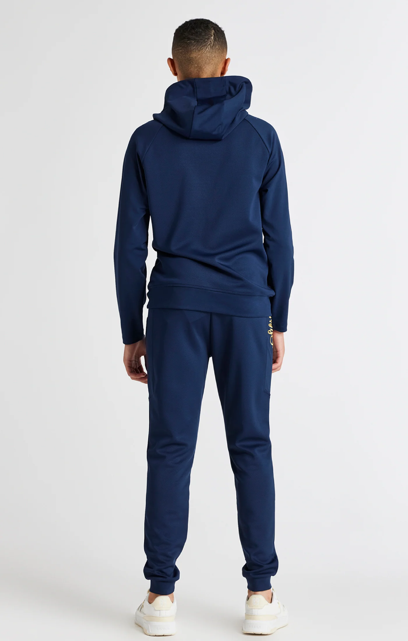 Boys Navy Retro Hoodie - Image 5