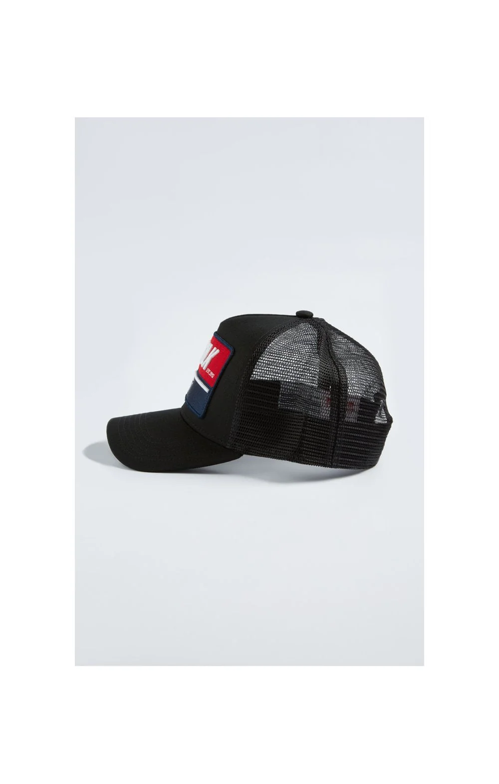 SikSilk Retro Patch Trucker - Black - Image 3
