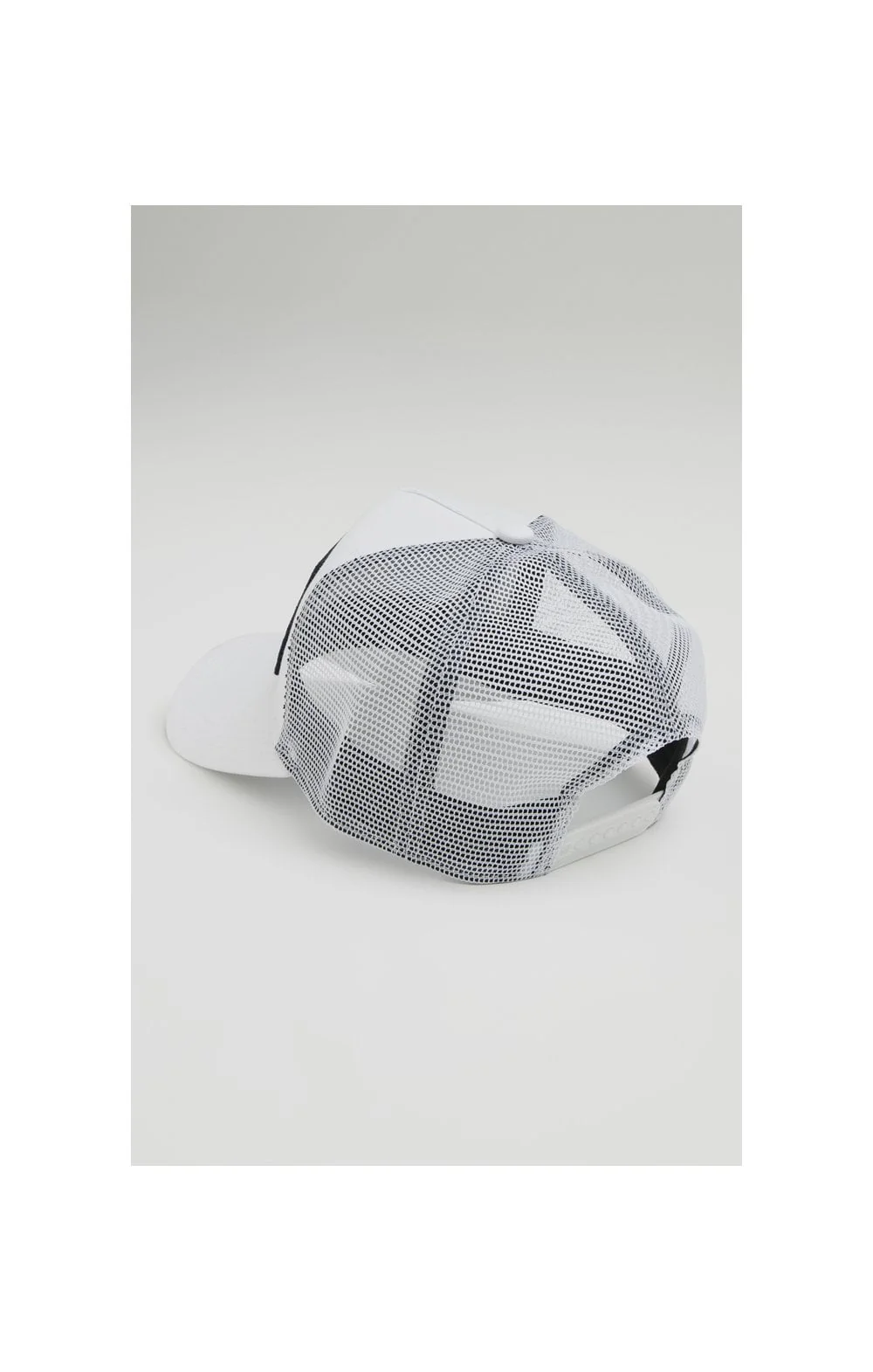 SikSilk Retro Patch Trucker - White - Image 4