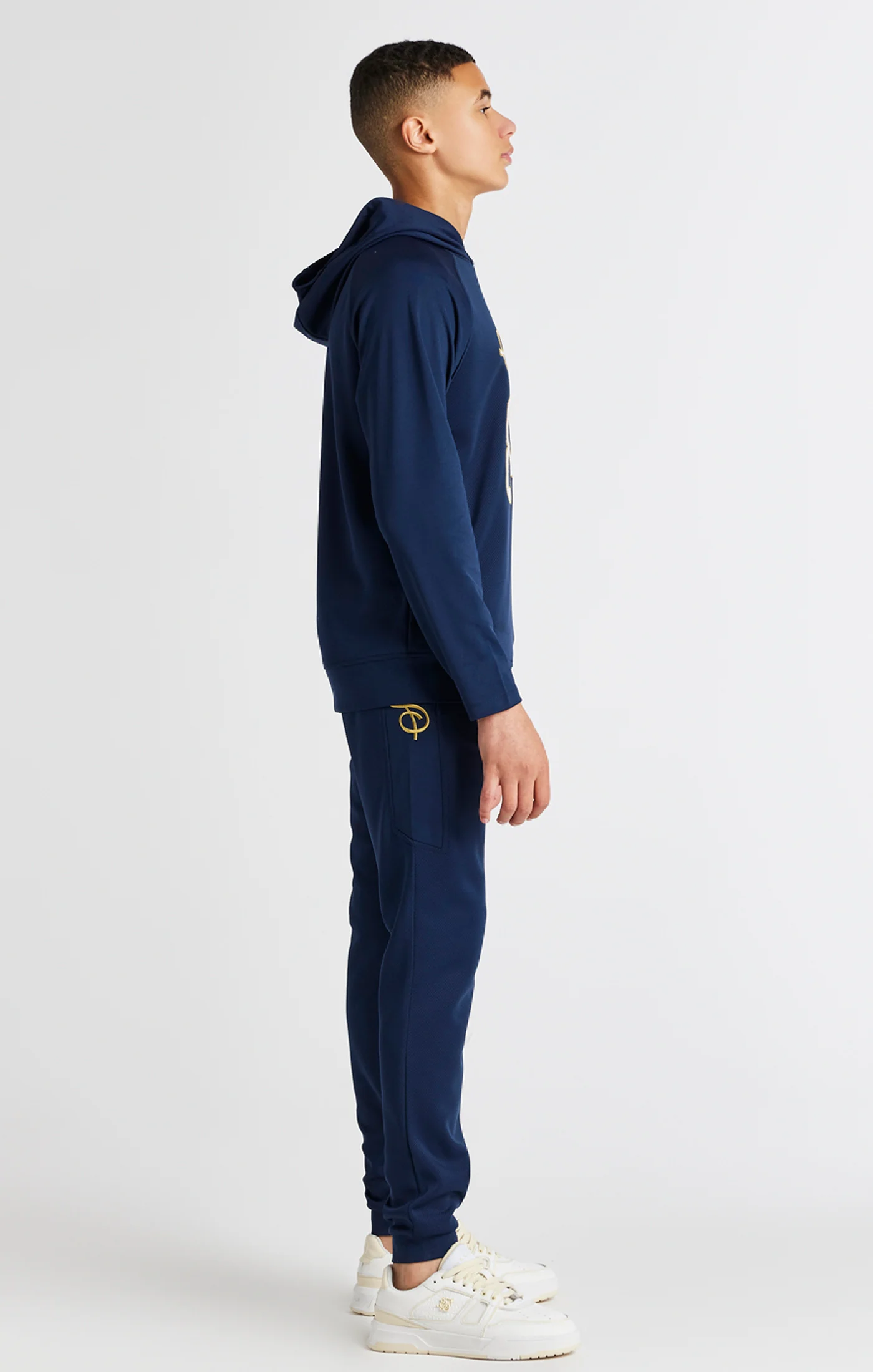 Boys Navy Retro Track Pant - Image 3