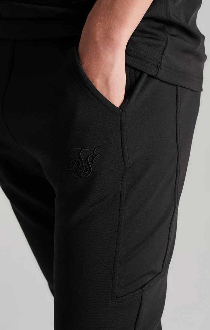 Boys Black Embroidered Logo Jogger - Image 3