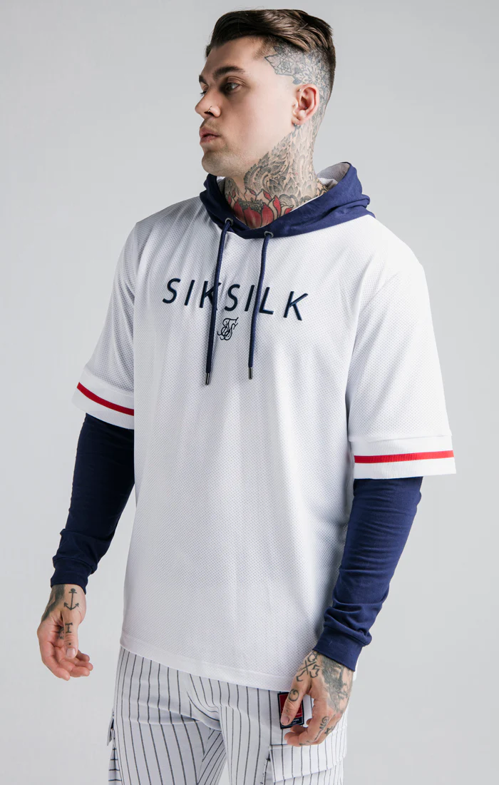 White Layered Baseball Jersey