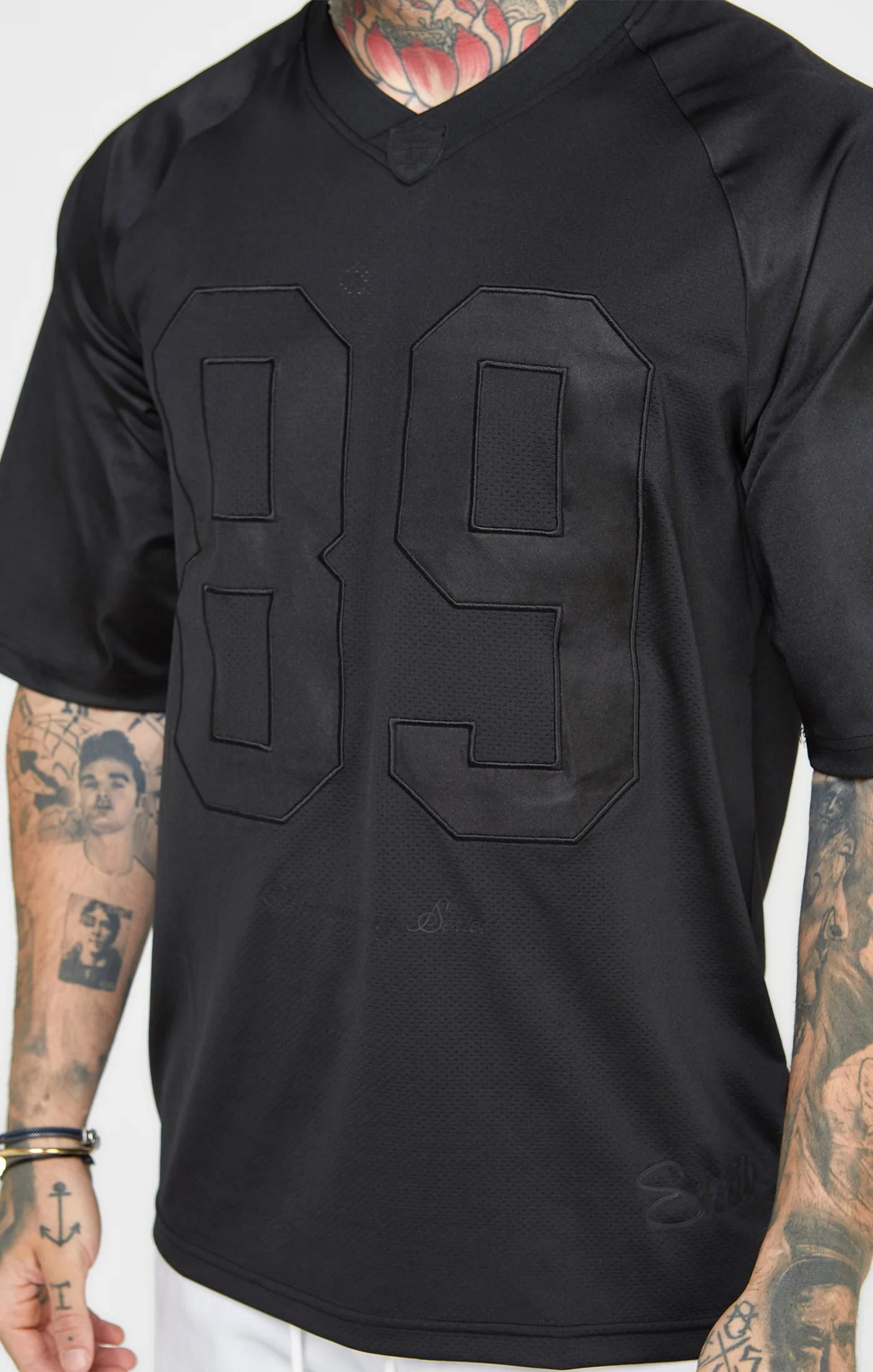 Black Oversized Short Sleeve T-Shirt - Image 2