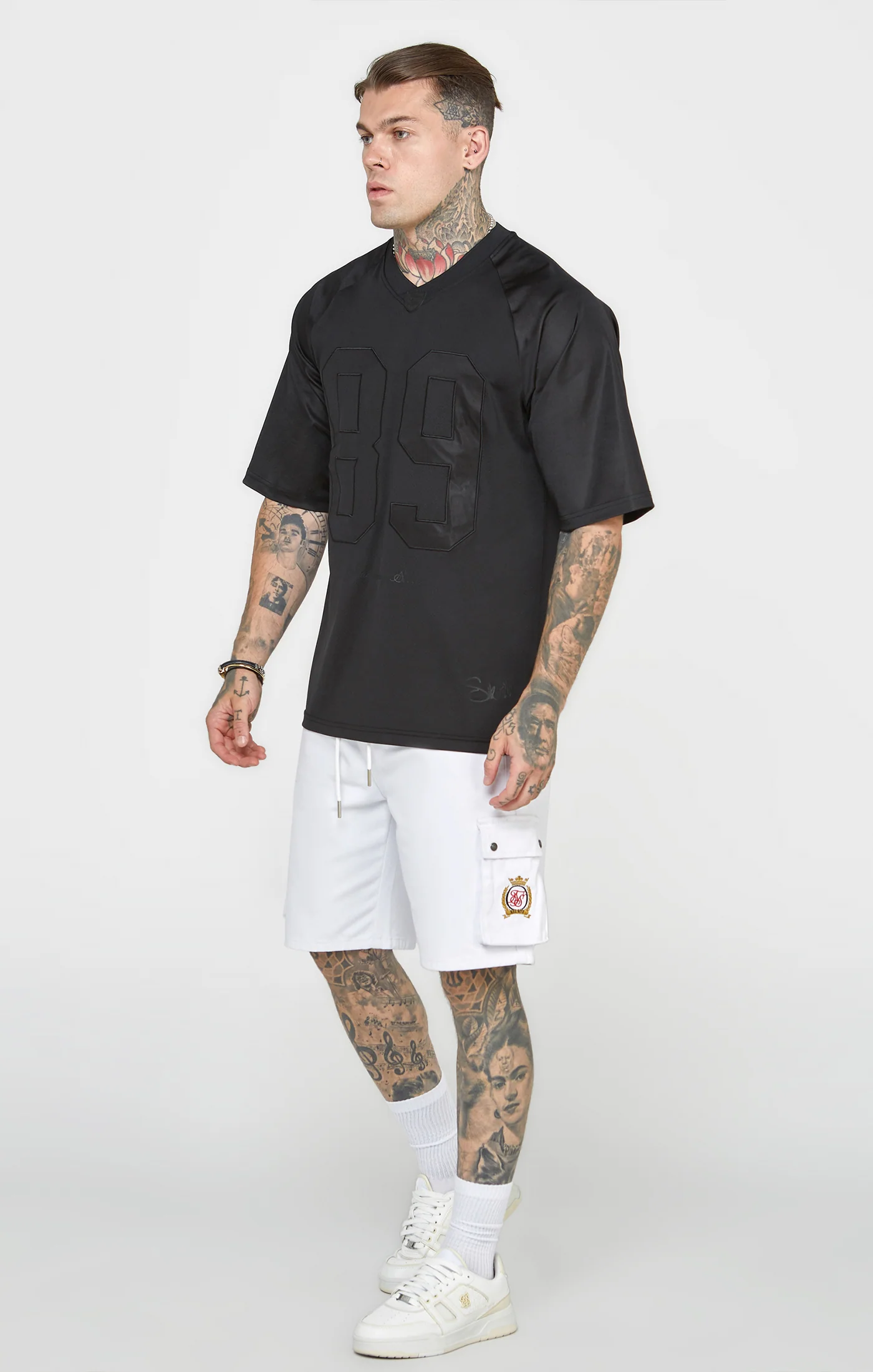 Black Oversized Short Sleeve T-Shirt - Image 3