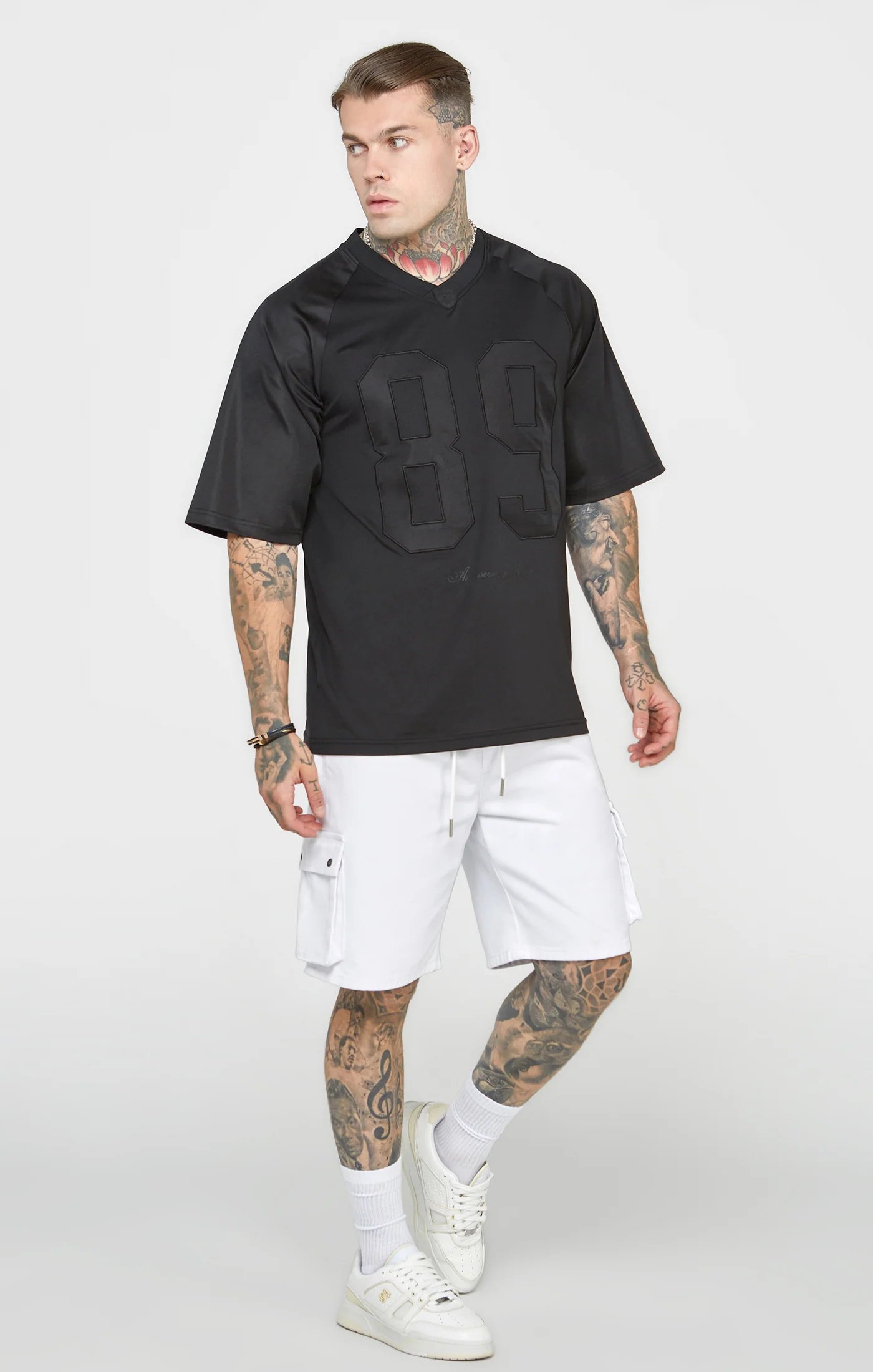 Black Oversized Short Sleeve T-Shirt - Image 4