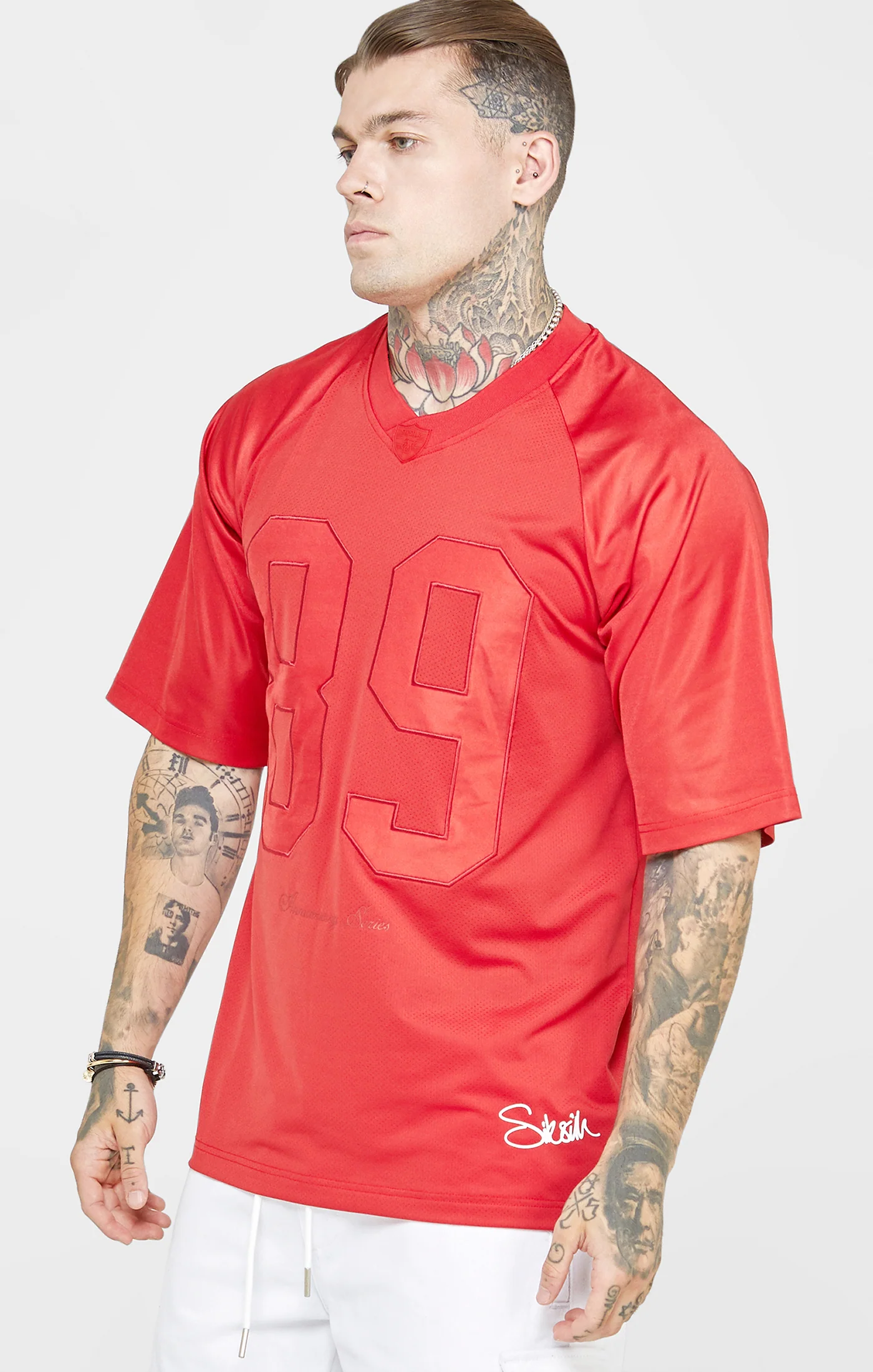 Red Oversized Short Sleeve T-Shirt