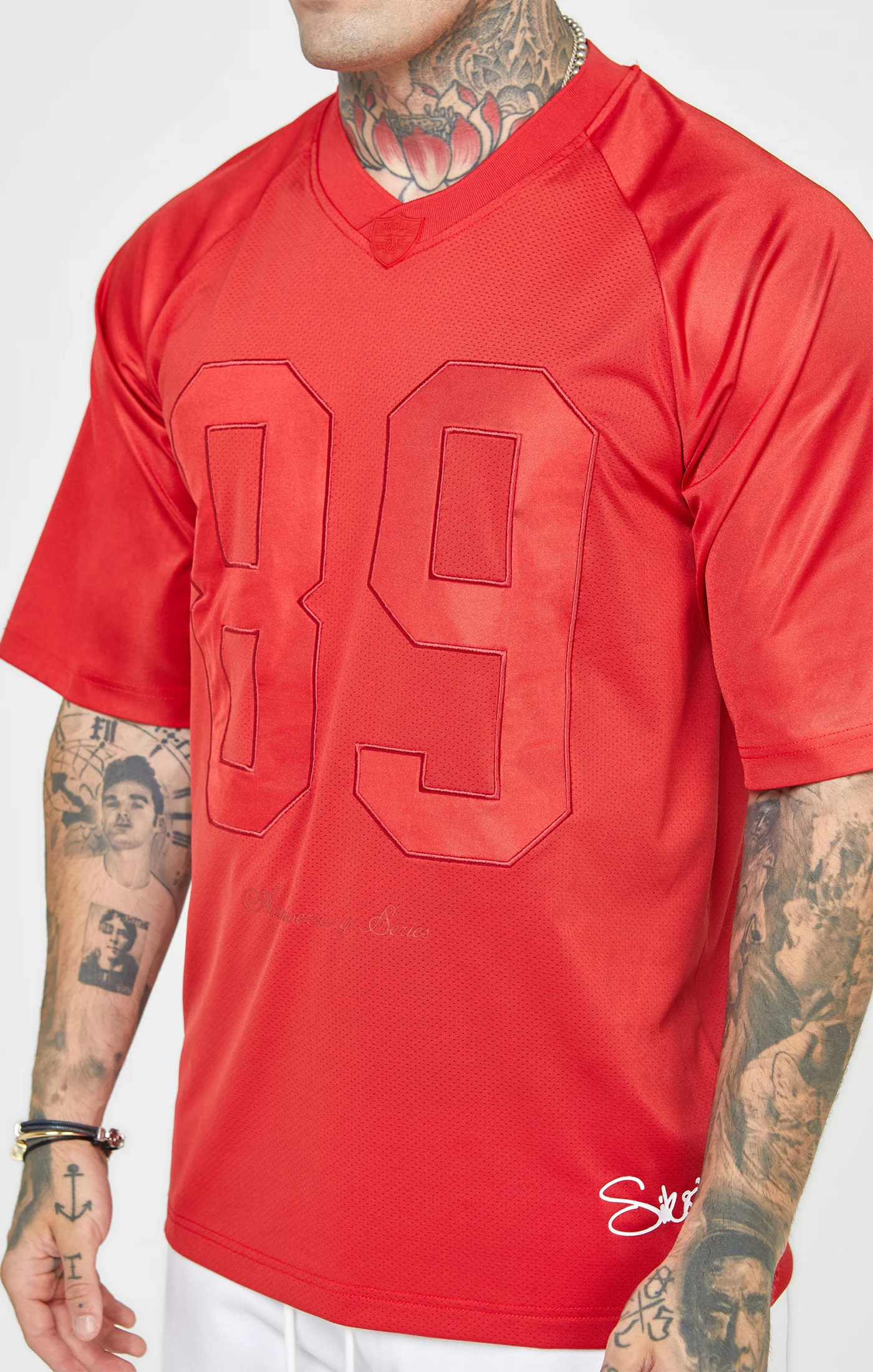 Red Oversized Short Sleeve T-Shirt - Image 2