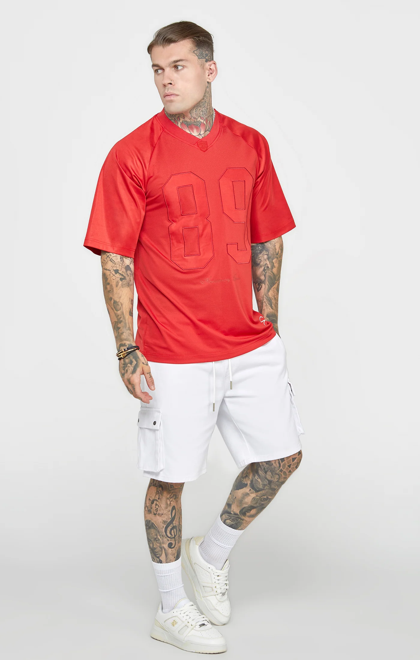 Red Oversized Short Sleeve T-Shirt - Image 4