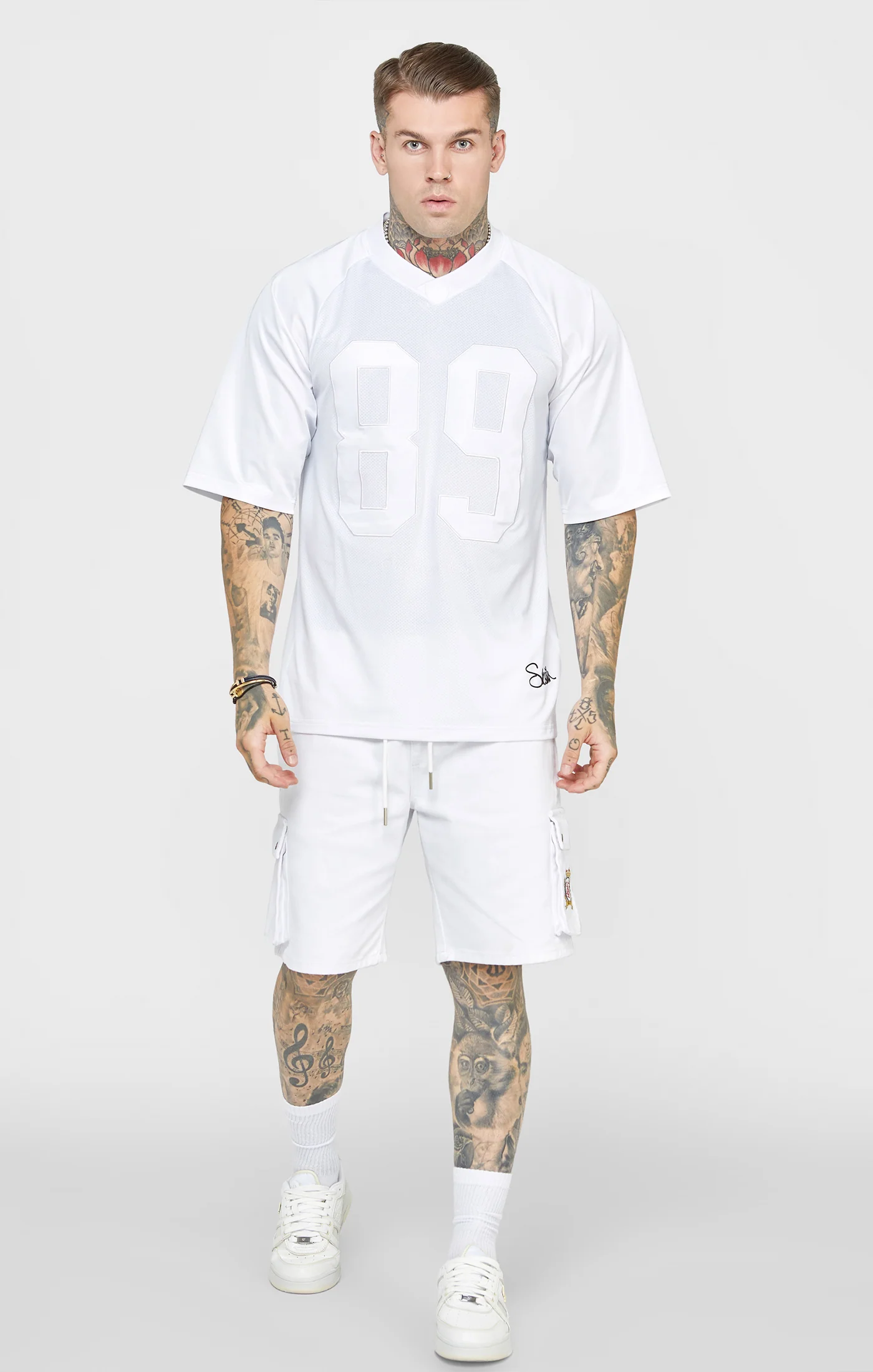 White Retro Oversized T-Shirt - Image 3
