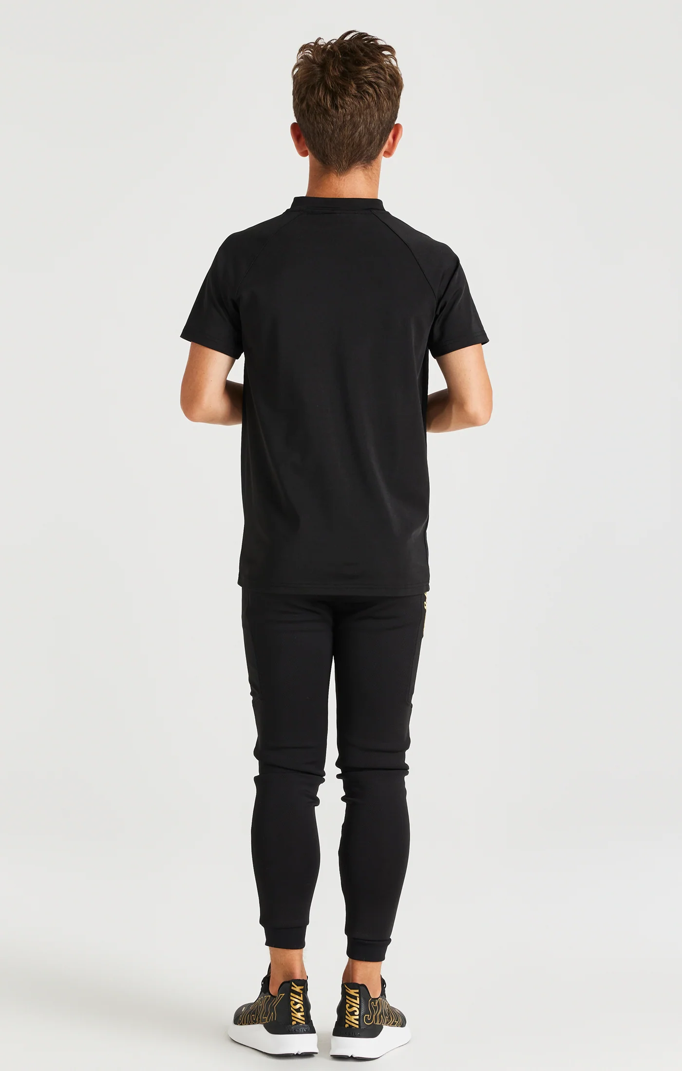 Boys Black Retro Sports T-Shirt - Image 5