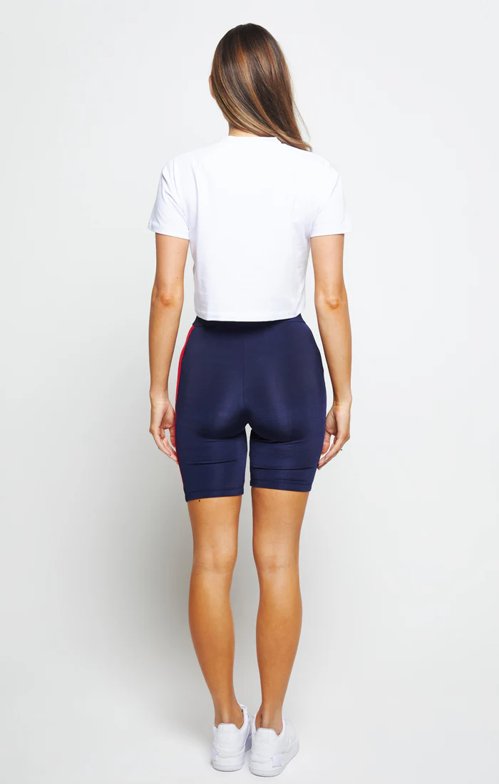 SikSilk Retro Sports Cycle Shorts - Navy - Image 5