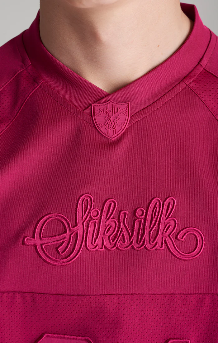 Boys Pink Retro Sports T-Shirt - Image 3