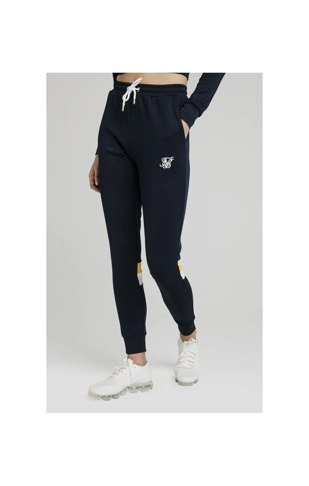 SikSilk Retro Sports Track Pants - Peacoat - Image 2