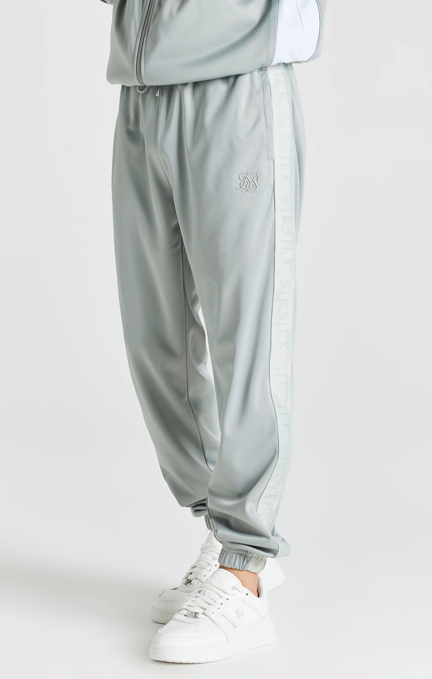 Grey Tape Thru Track Pant - Image 2