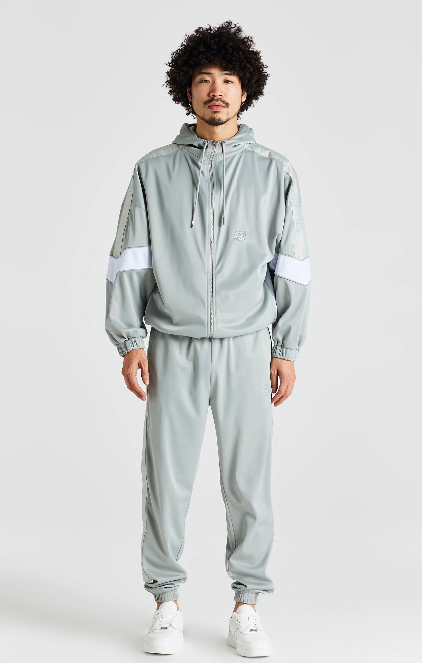 Grey Tape Thru Track Pant - Image 4