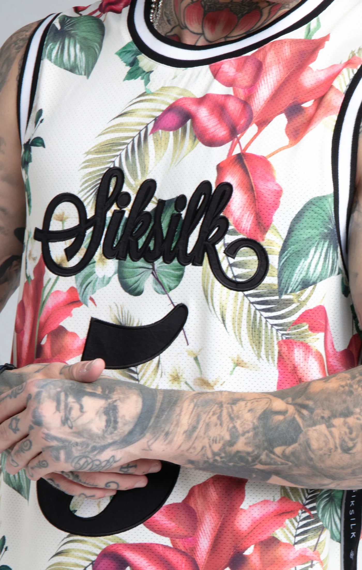 Ecru Retro Basketball Vest - Image 2