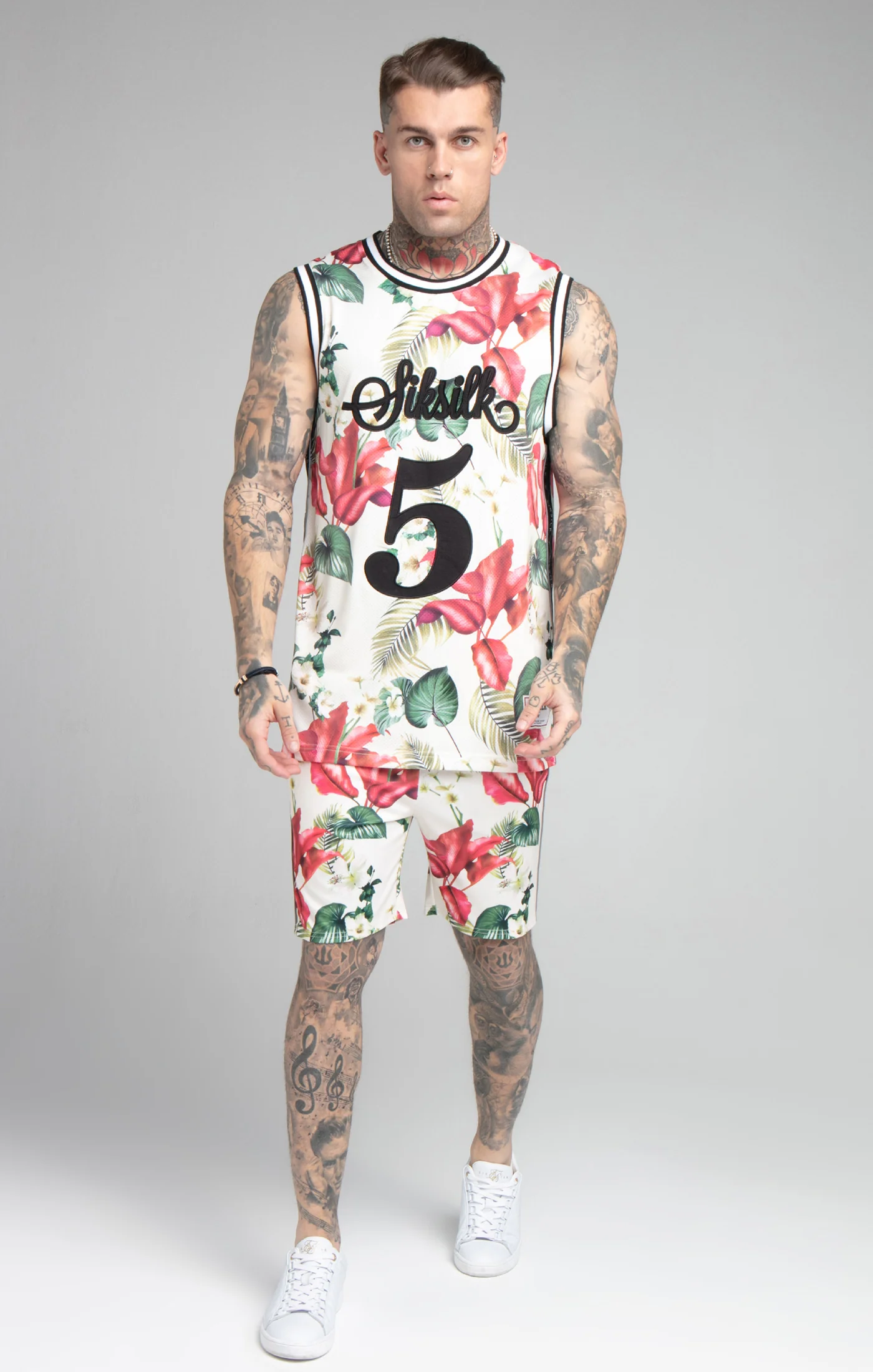 Ecru Retro Basketball Vest - Image 3