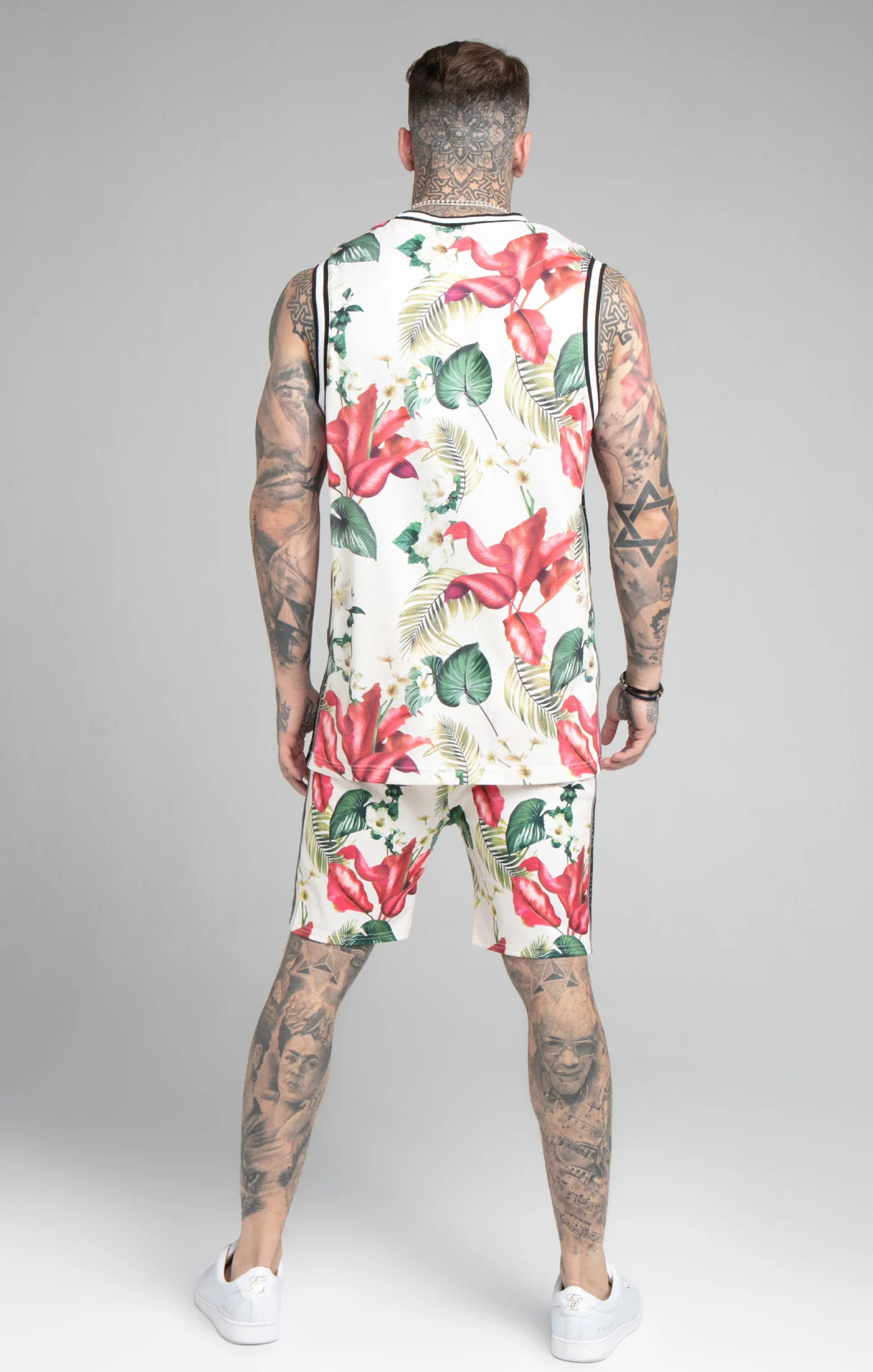 Ecru Retro Basketball Vest - Image 5