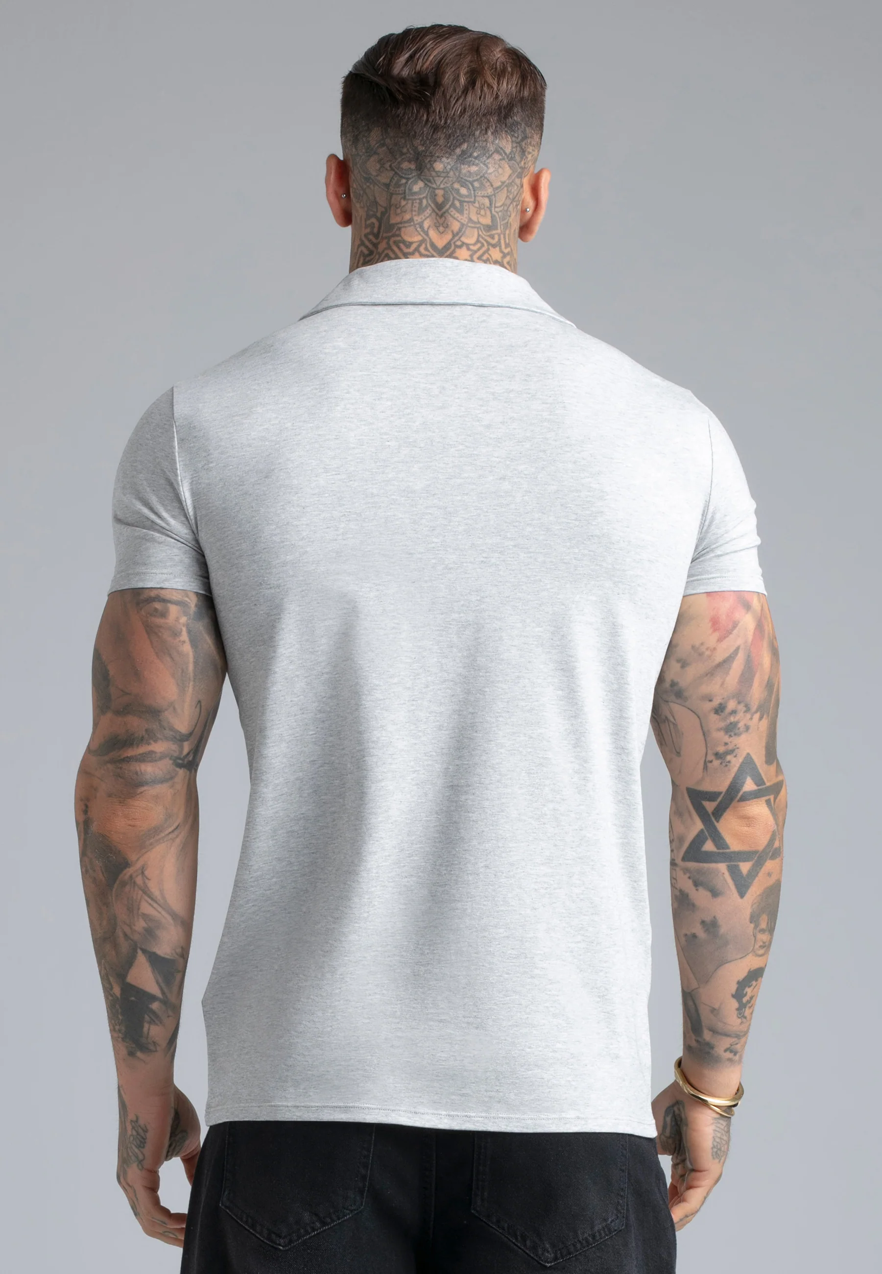 Grey Marl Revere Polo - Image 5