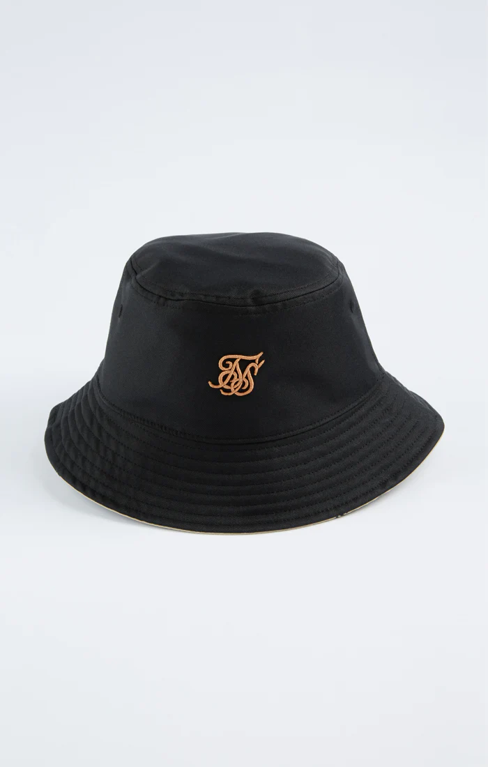Black Reverse Aop Bucket Hat