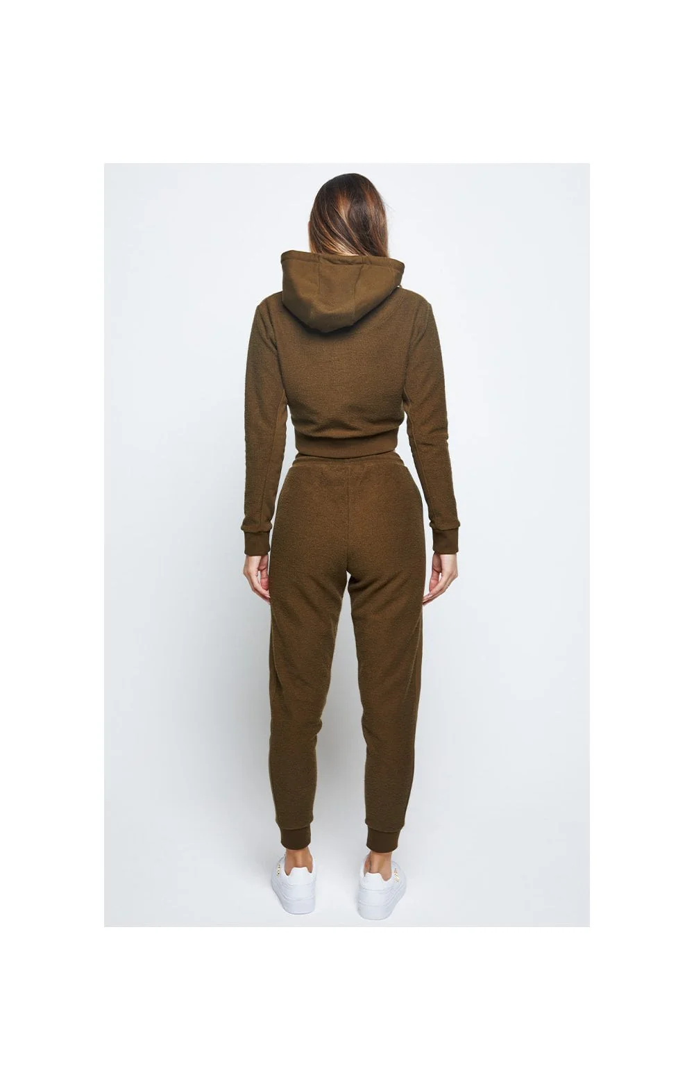 SikSilk Reverse Fleece Joggers - Khaki - Image 5