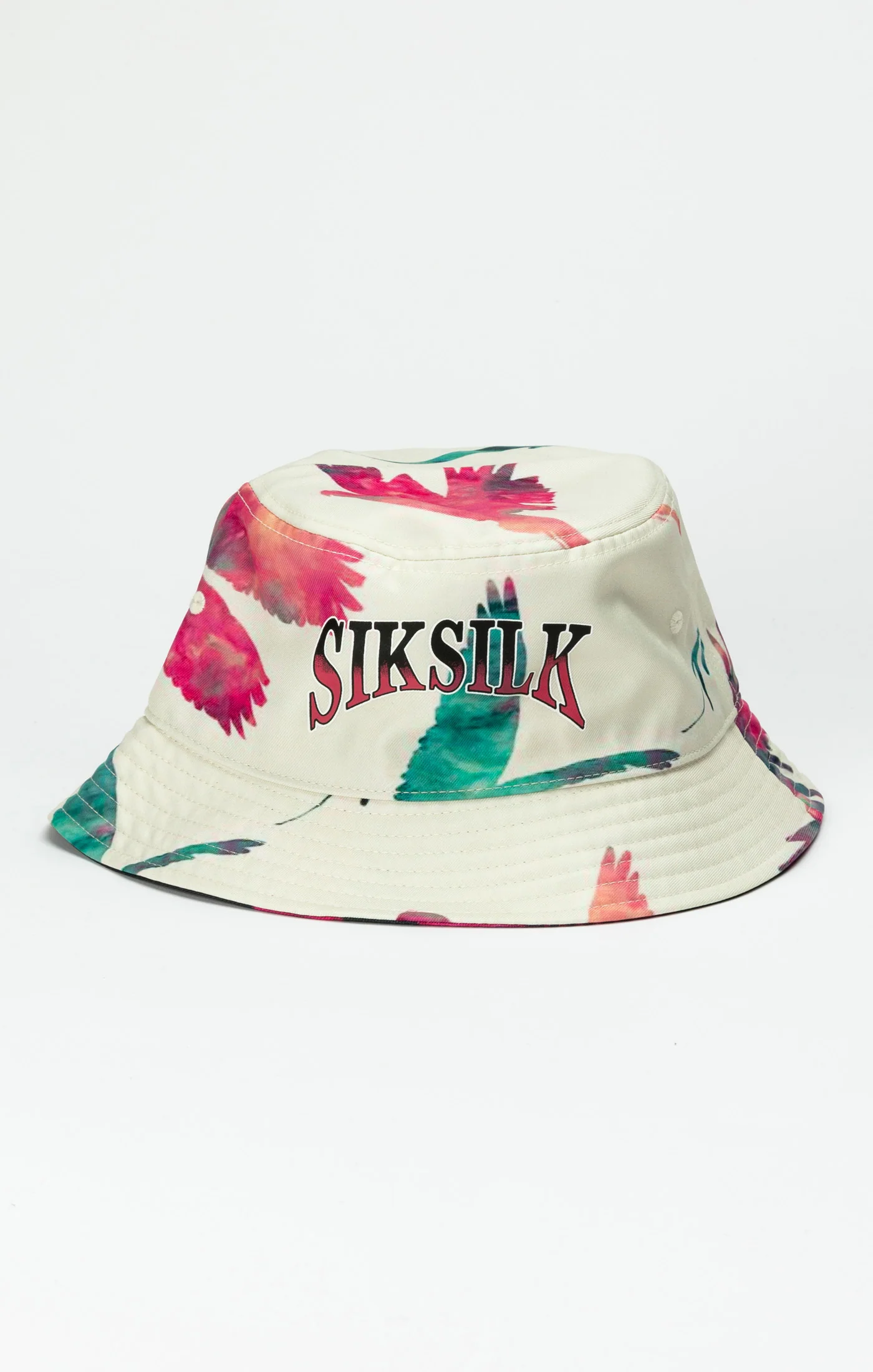 Black Reversable Printed Bucket Hat
