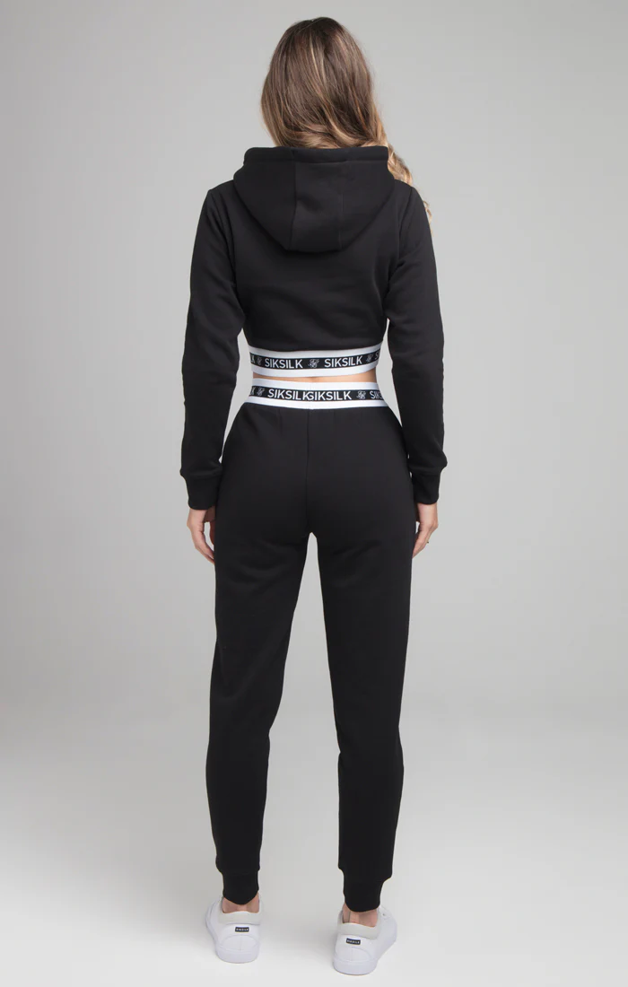 SikSilk Revert Fleece Track Pants - Black - Image 6