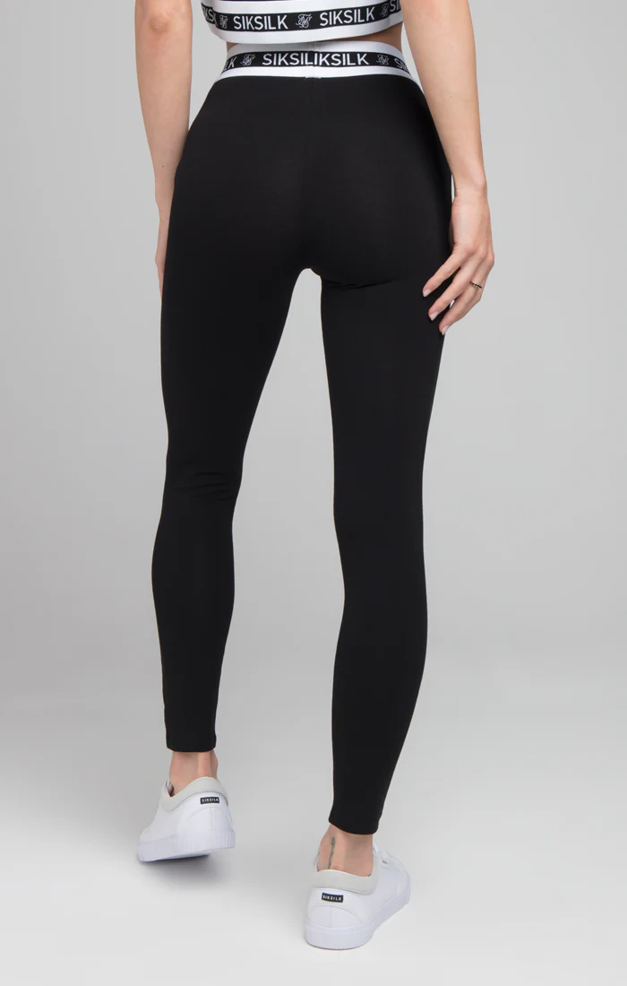 SikSilk Revert Leggings - Black - Image 4