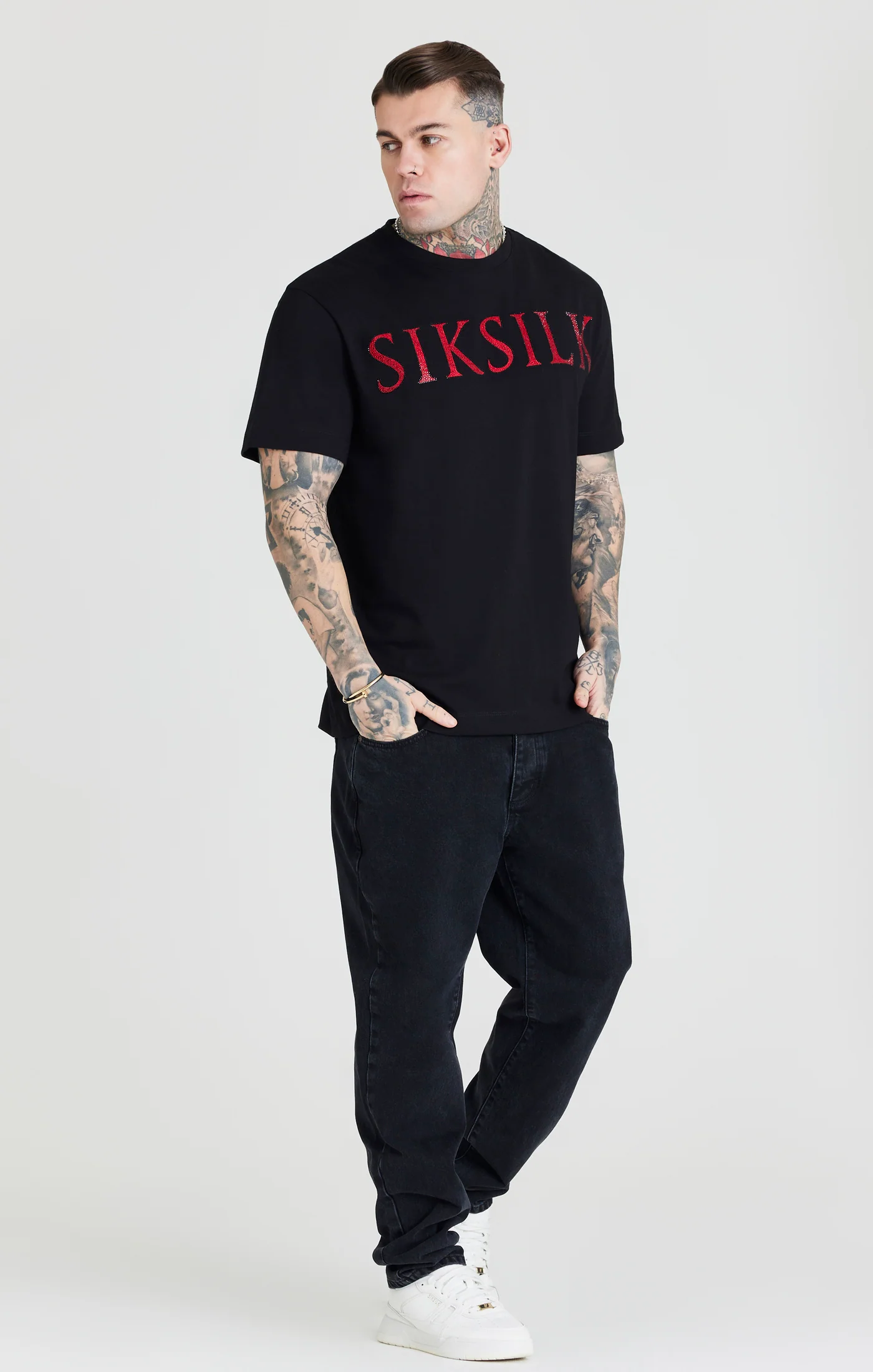 Black Rhinestone T-Shirt - Image 3