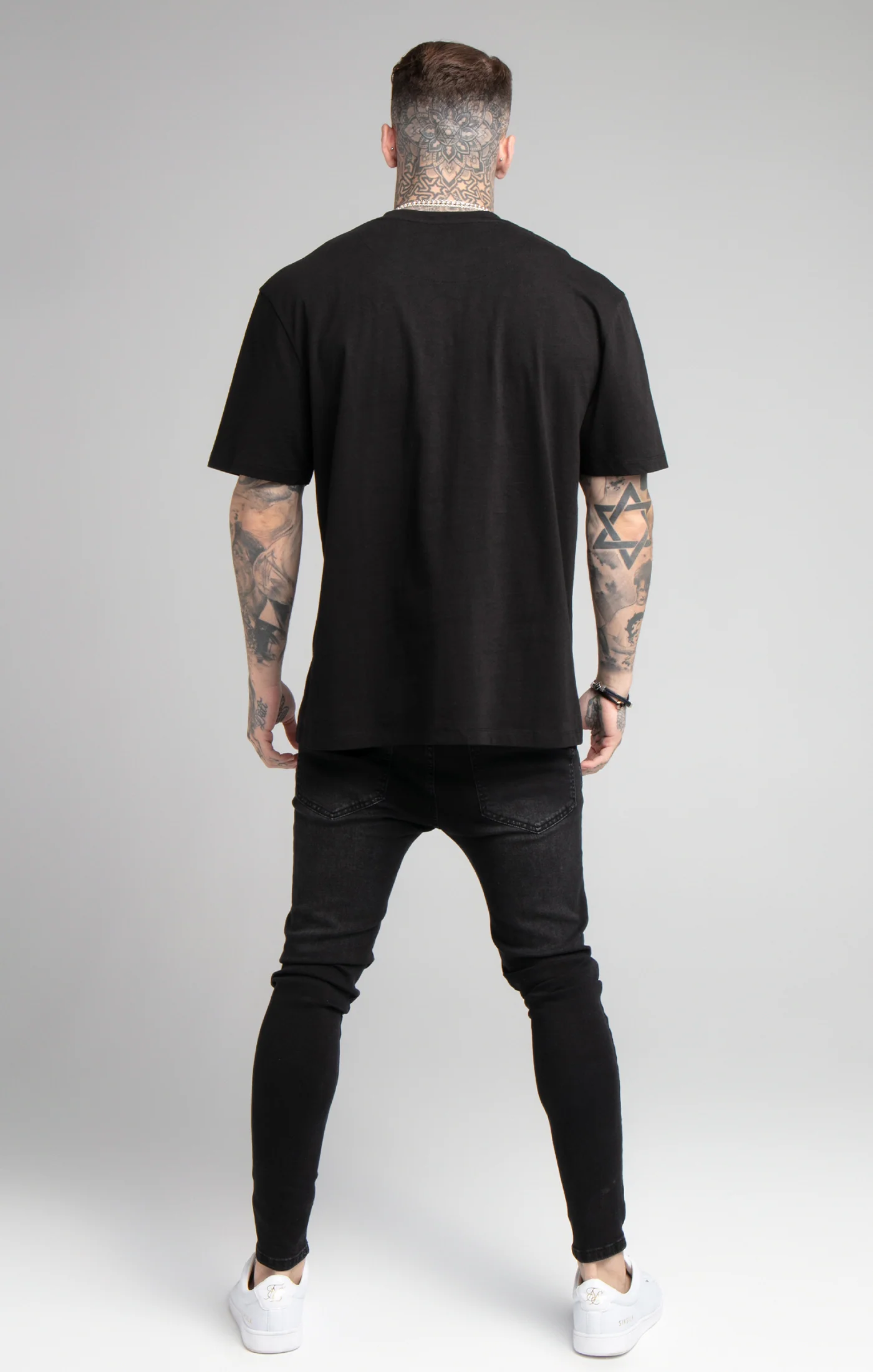 Black Rhinestone Oversized T-Shirt - Image 5