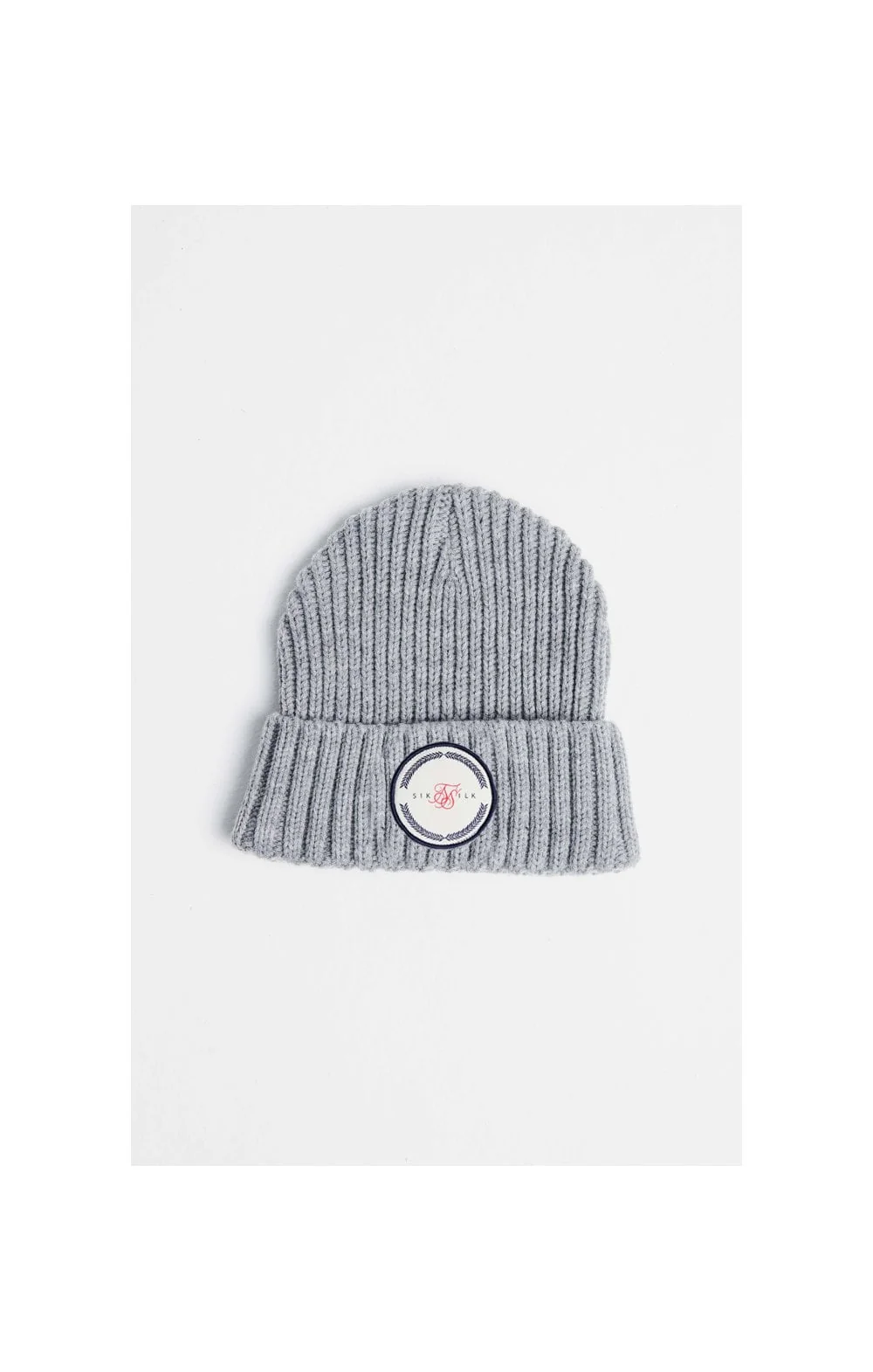 SikSilk Rib Cuff Beanie - Grey Marl