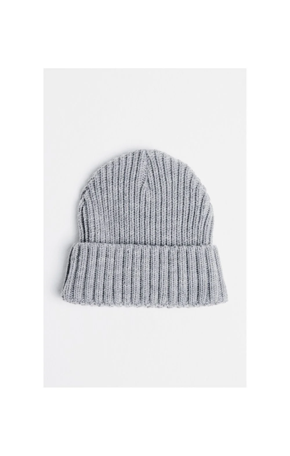 SikSilk Rib Cuff Beanie - Grey Marl - Image 2