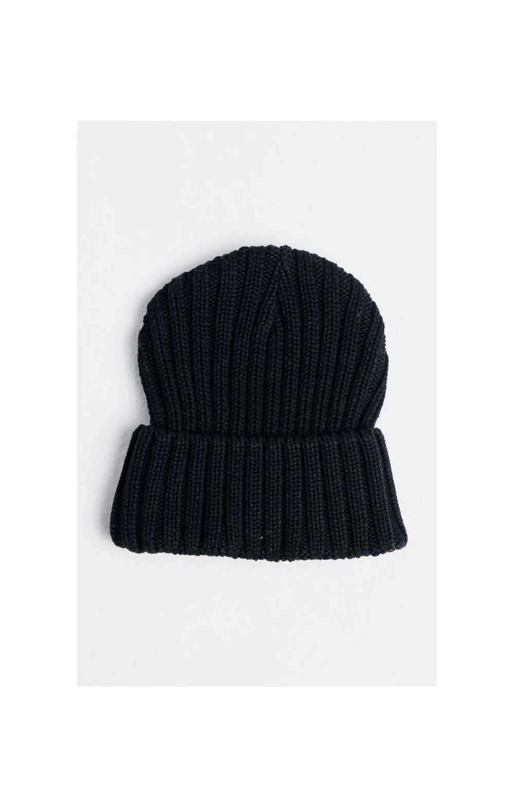 SikSilk Rib Cuff Knit Beanie - Black & Gold - Image 2