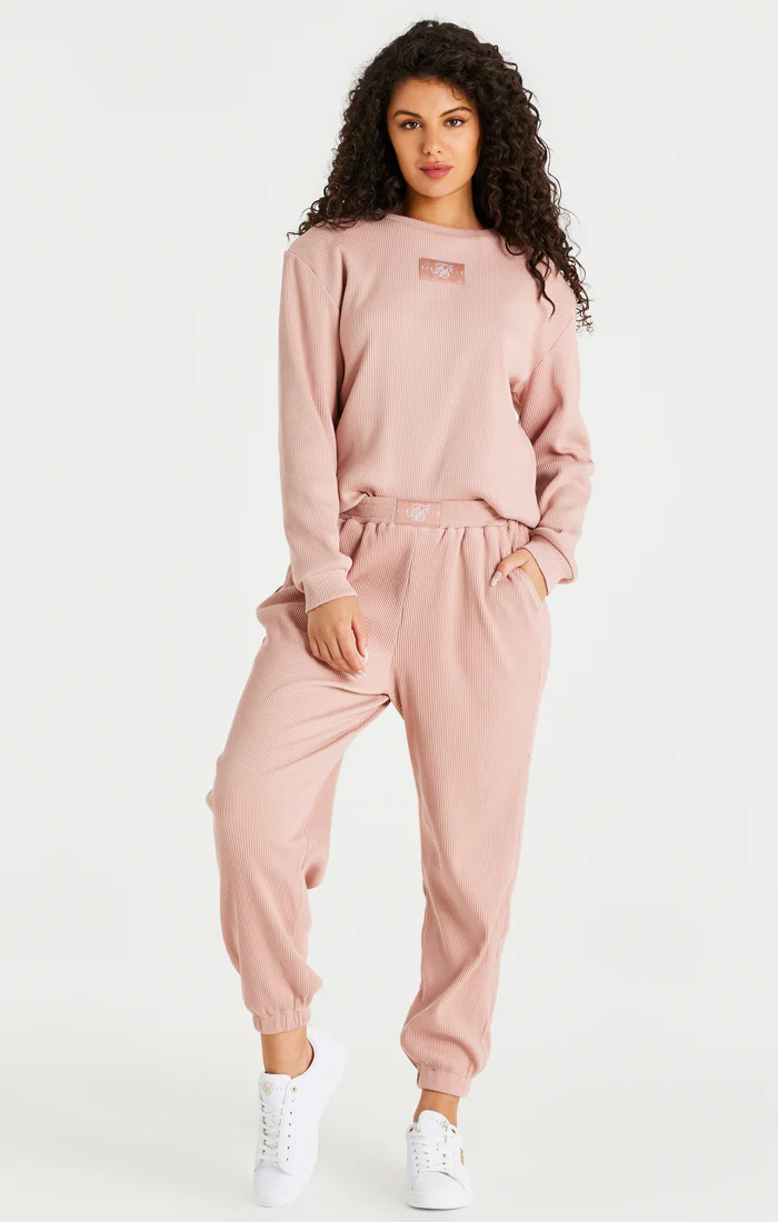 SikSilk Ribbed Sweater - Pink - Image 4