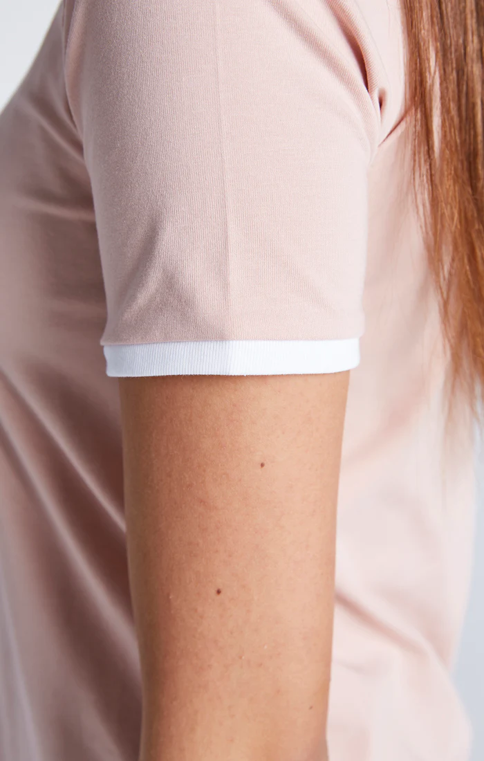 Girls Pink Ringer T-Shirt - Image 2