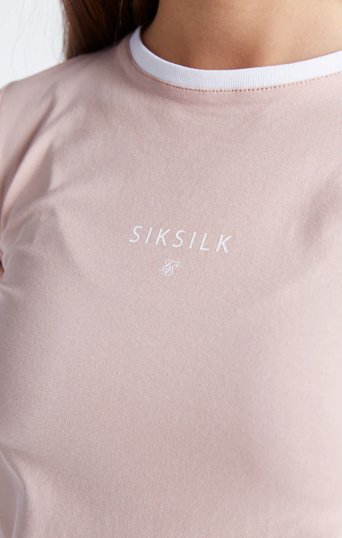 Girls Pink Ringer T-Shirt - Image 3