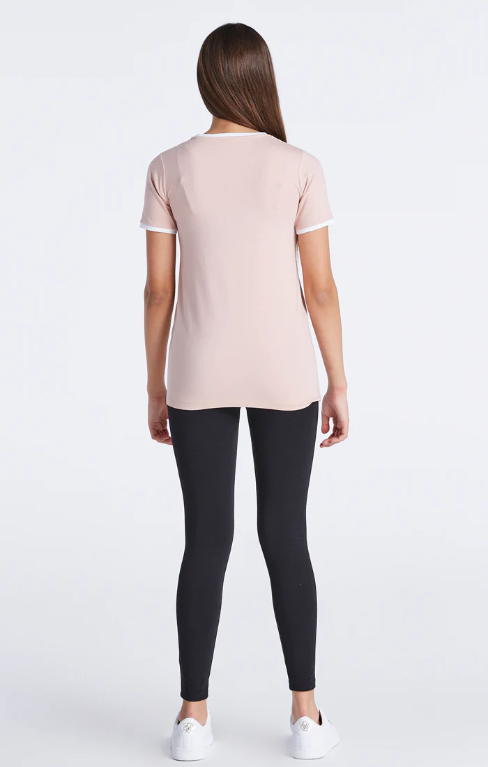 Girls Pink Ringer T-Shirt - Image 6