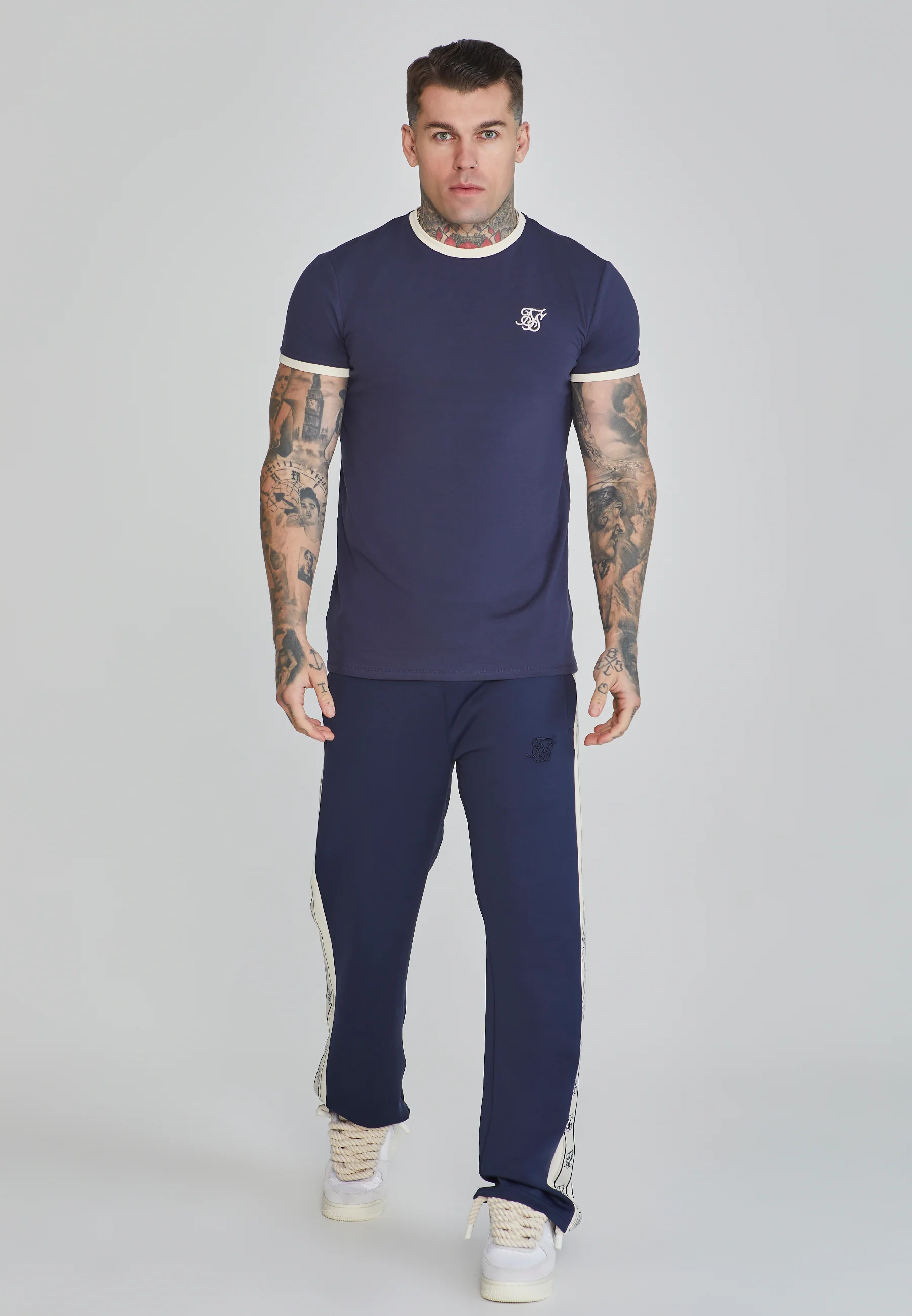 Navy Ringer T-Shirt - Image 2