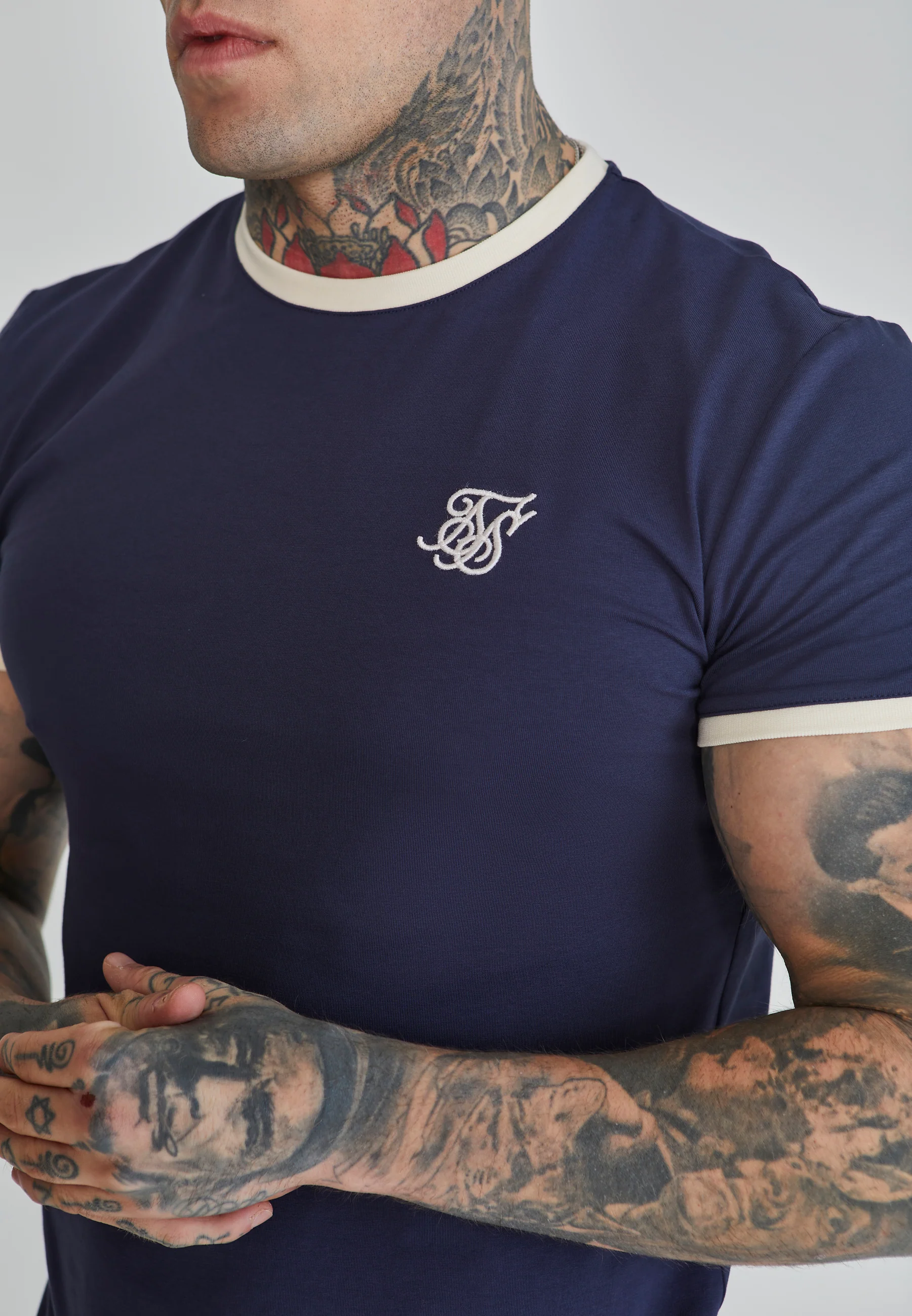 Navy Ringer T-Shirt - Image 3