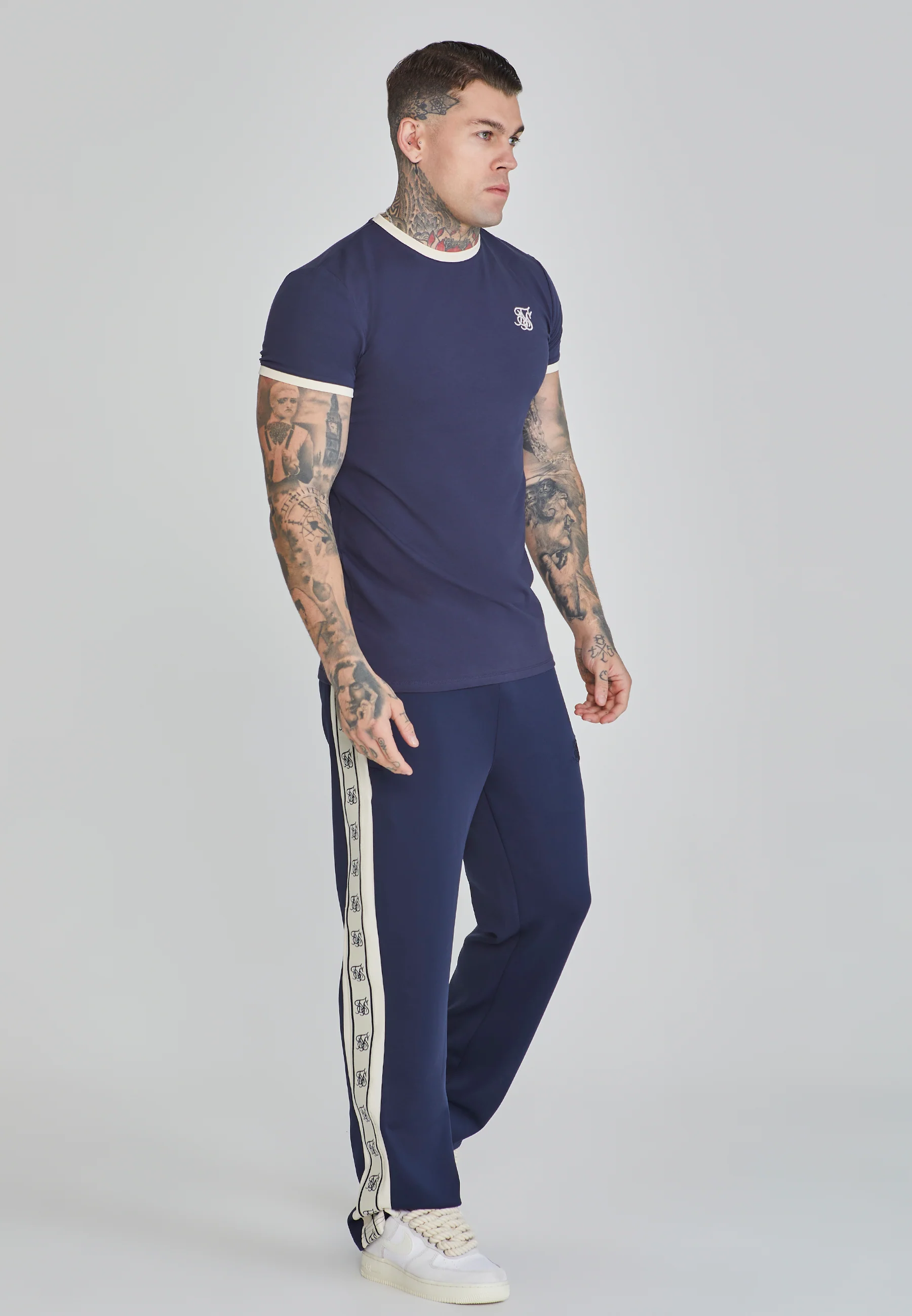 Navy Ringer T-Shirt - Image 4